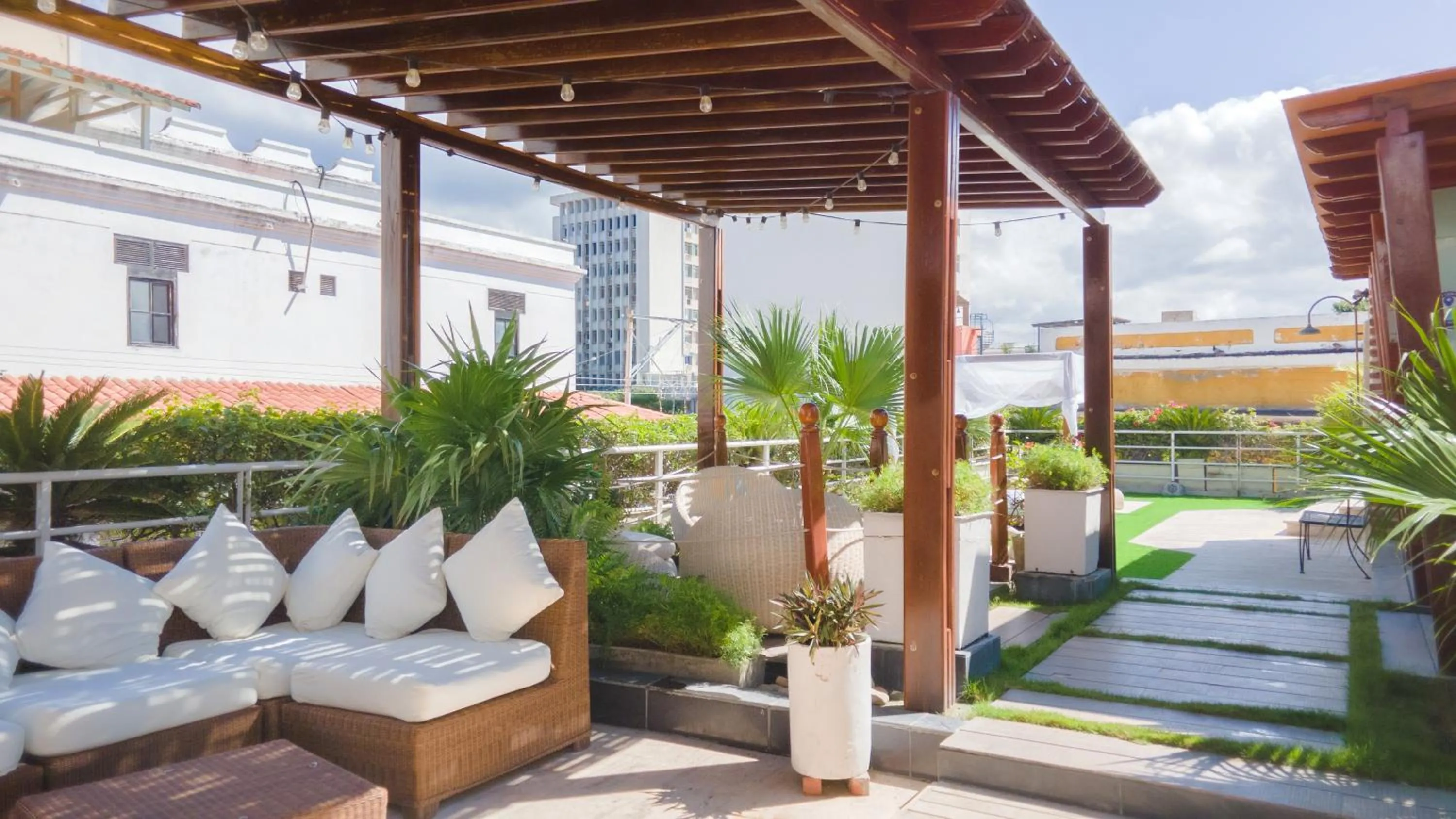 Garden in Hotel Boutique Don Pepe