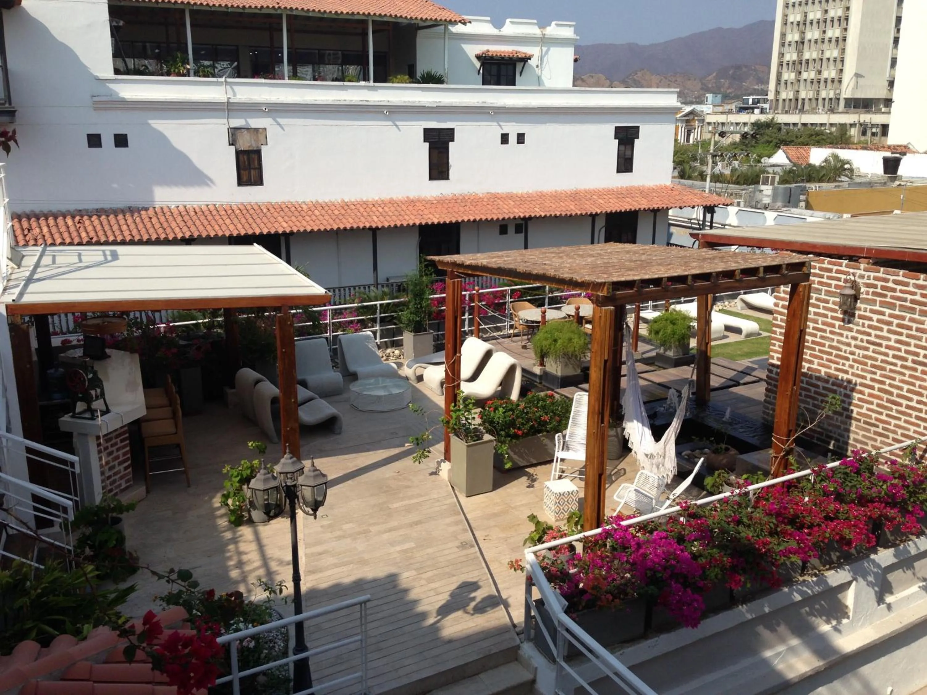 Patio in Hotel Boutique Don Pepe