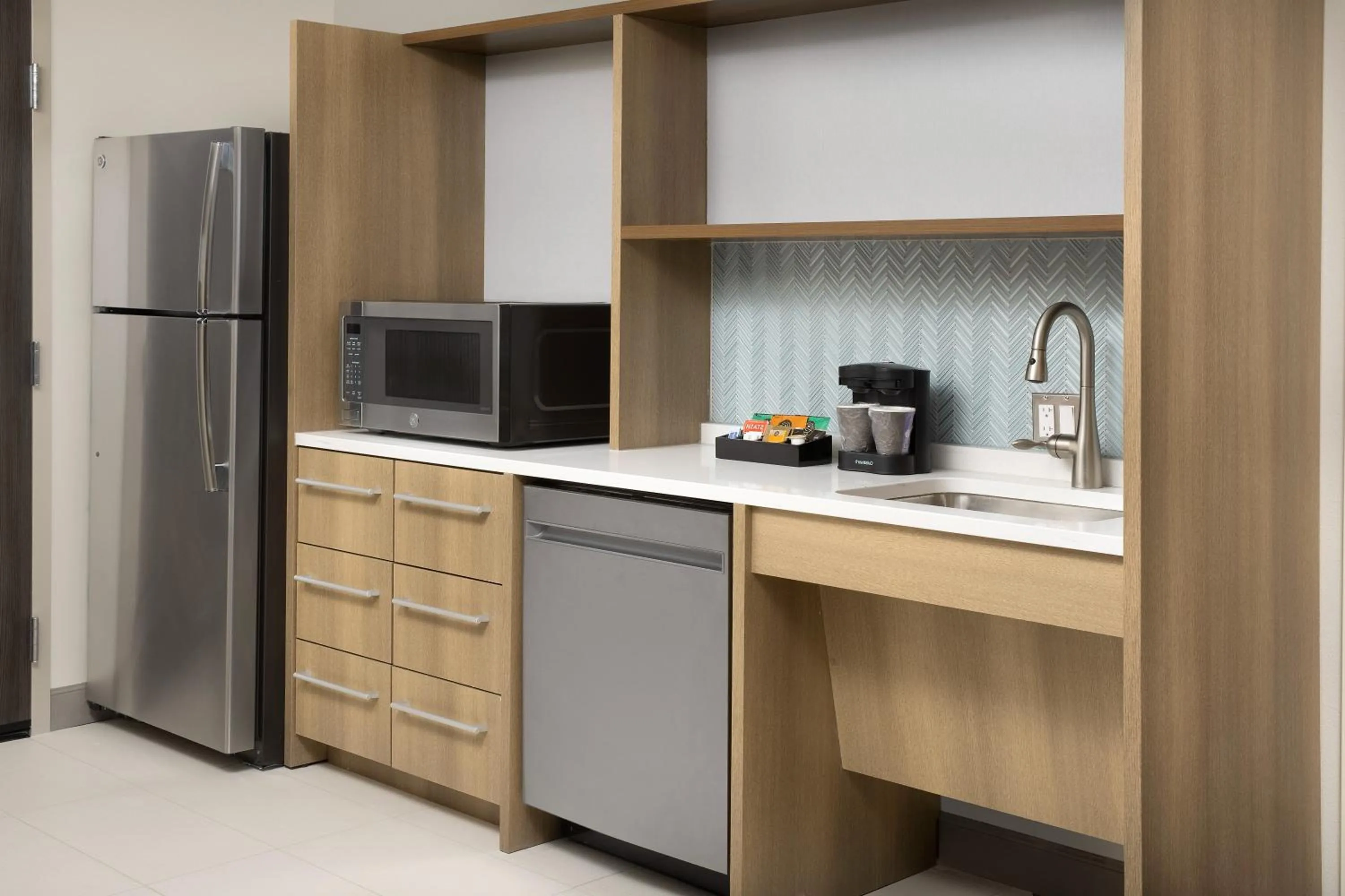 kitchen in Home2 Suites by Hilton San Antonio Lackland SeaWorld