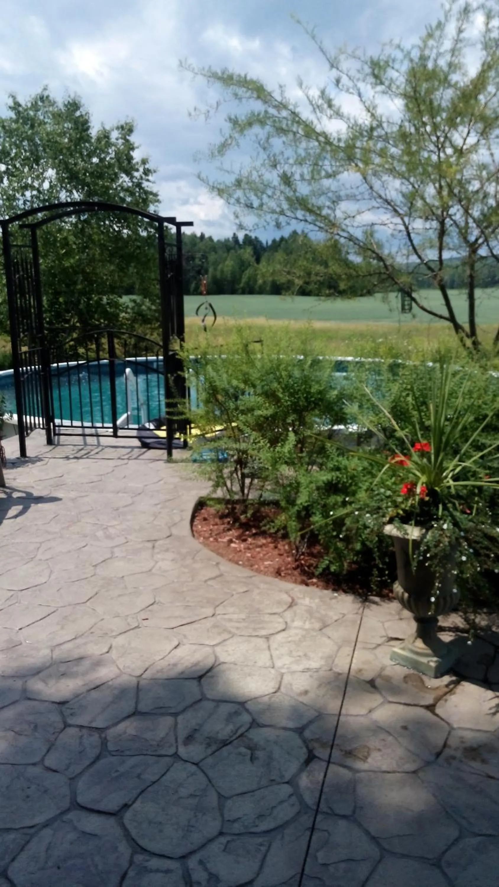 Swimming pool in Gîte Le Grandelinois