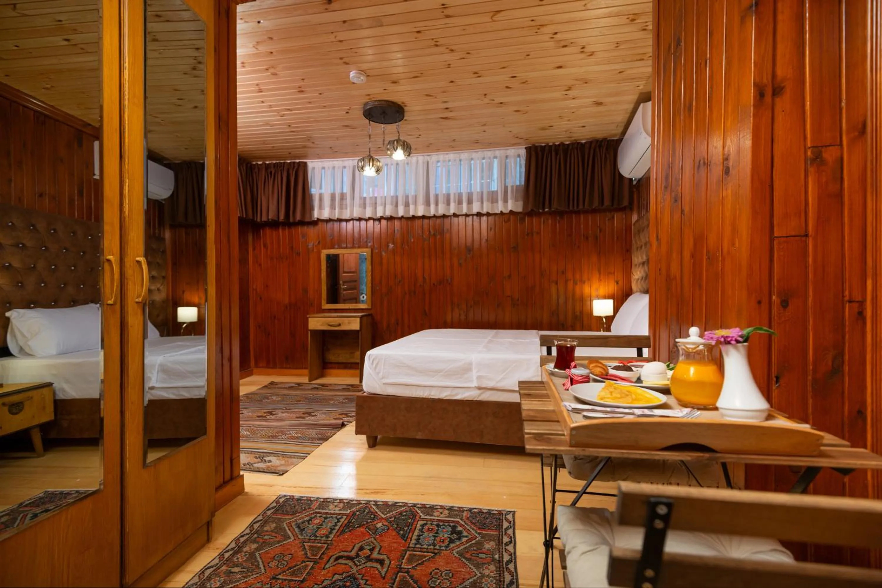 Bed in Wonder Wood Hotel