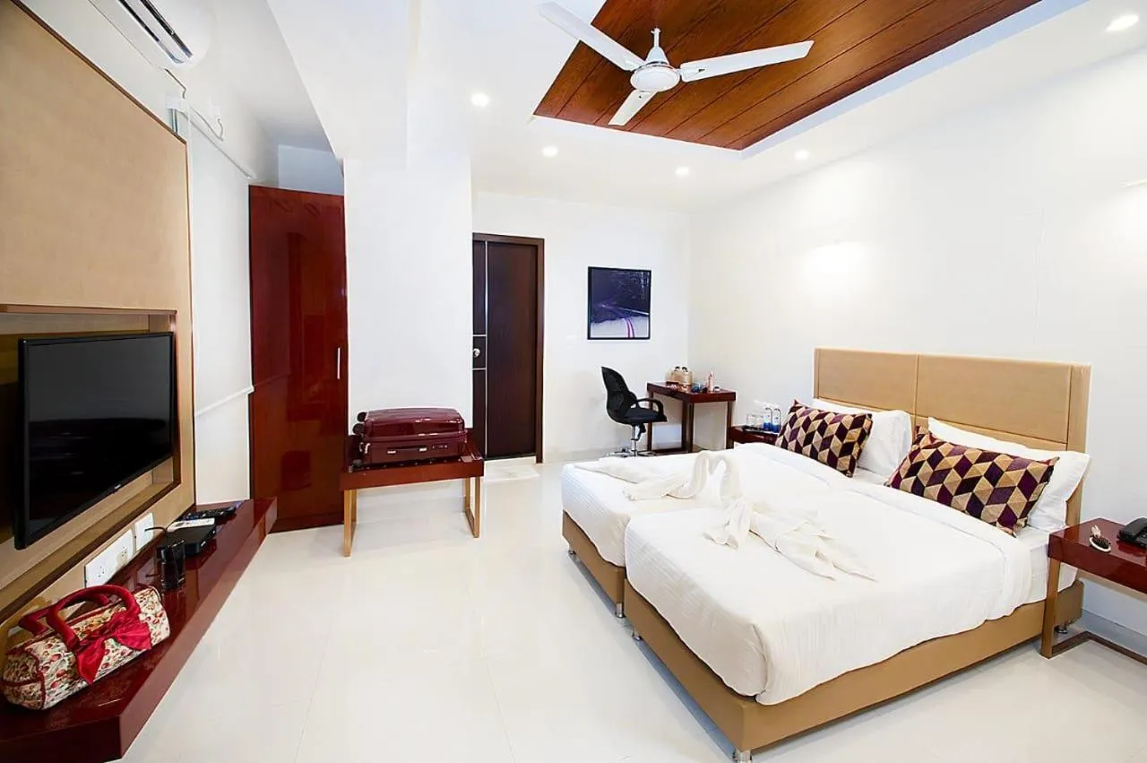 Bed in Raj Residency