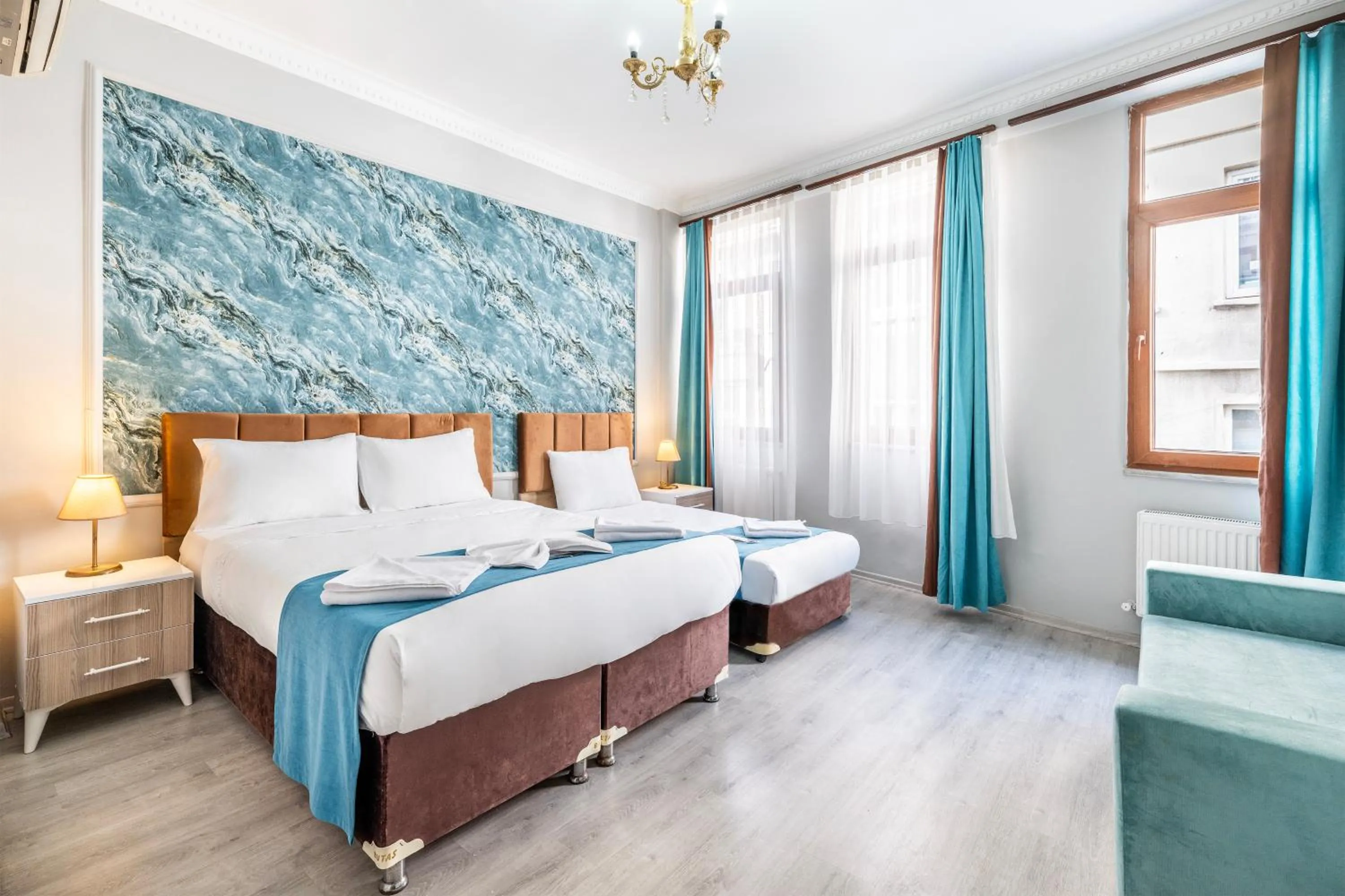 Bed in Taksim Dora Hotel