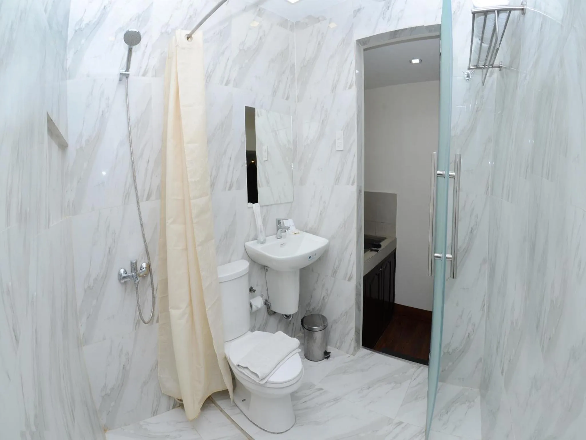 Shower in Skyblue Hotel