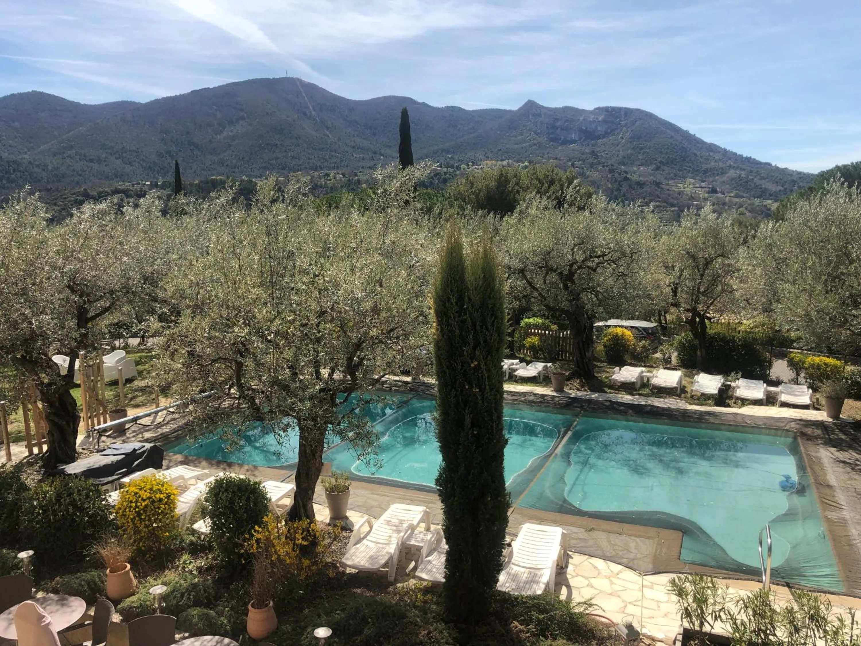 Garden view in La Picholine en Provence