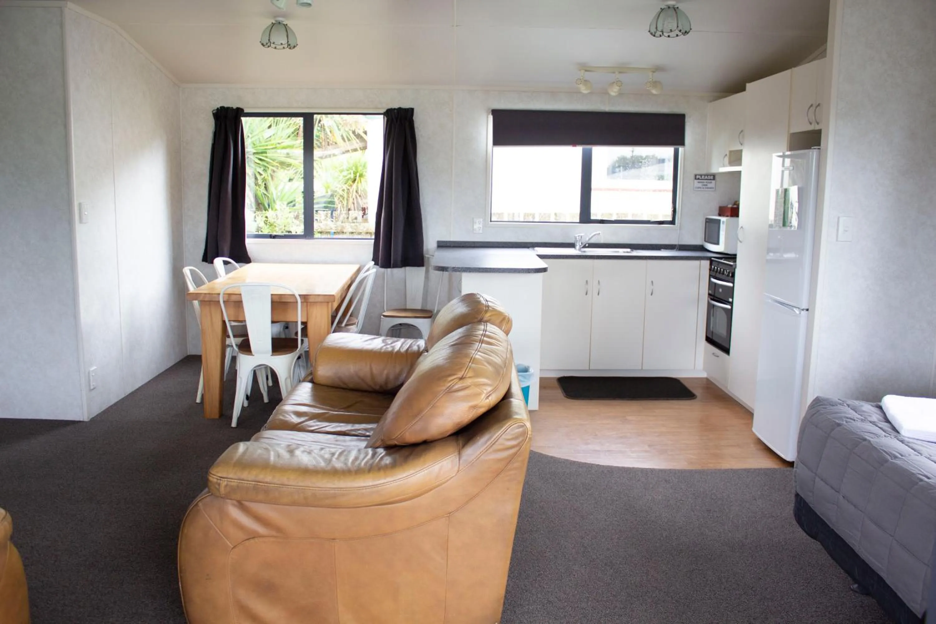 Kitchen or kitchenette in Whanganui Seaside Holiday Park