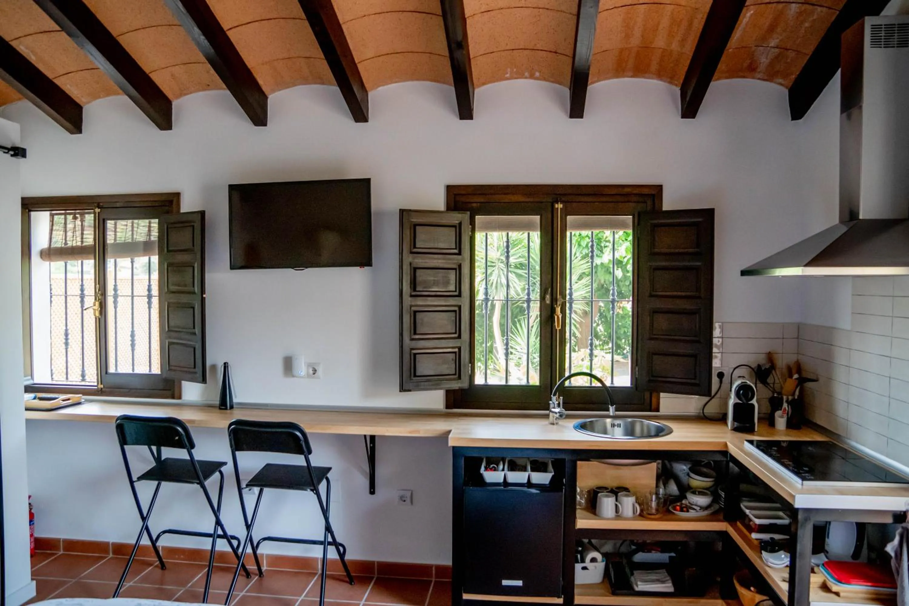 kitchen in Finca Las Hierbas B&B