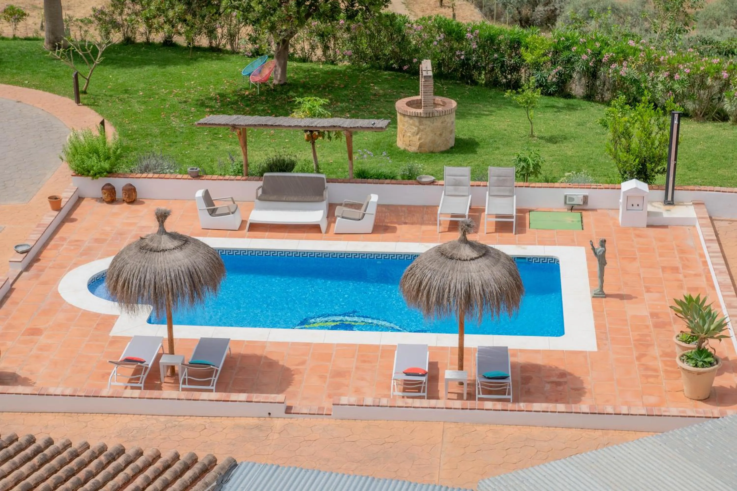 Garden view in Finca Las Hierbas B&B