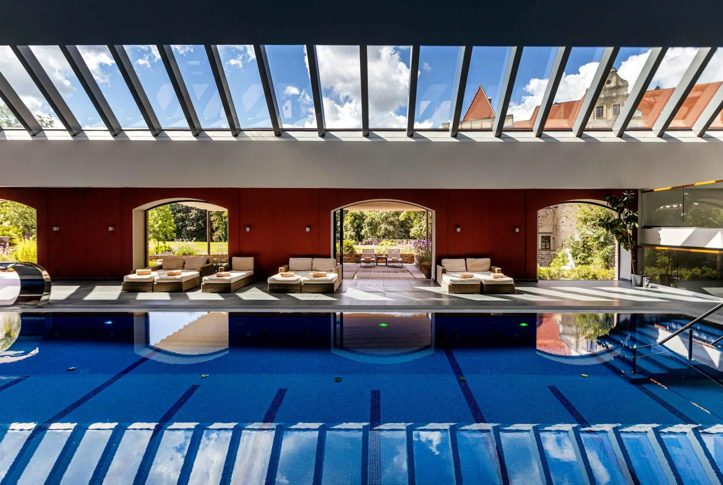 Swimming pool in Uroczysko Siedmiu Stawów & Spa by L'Occitane