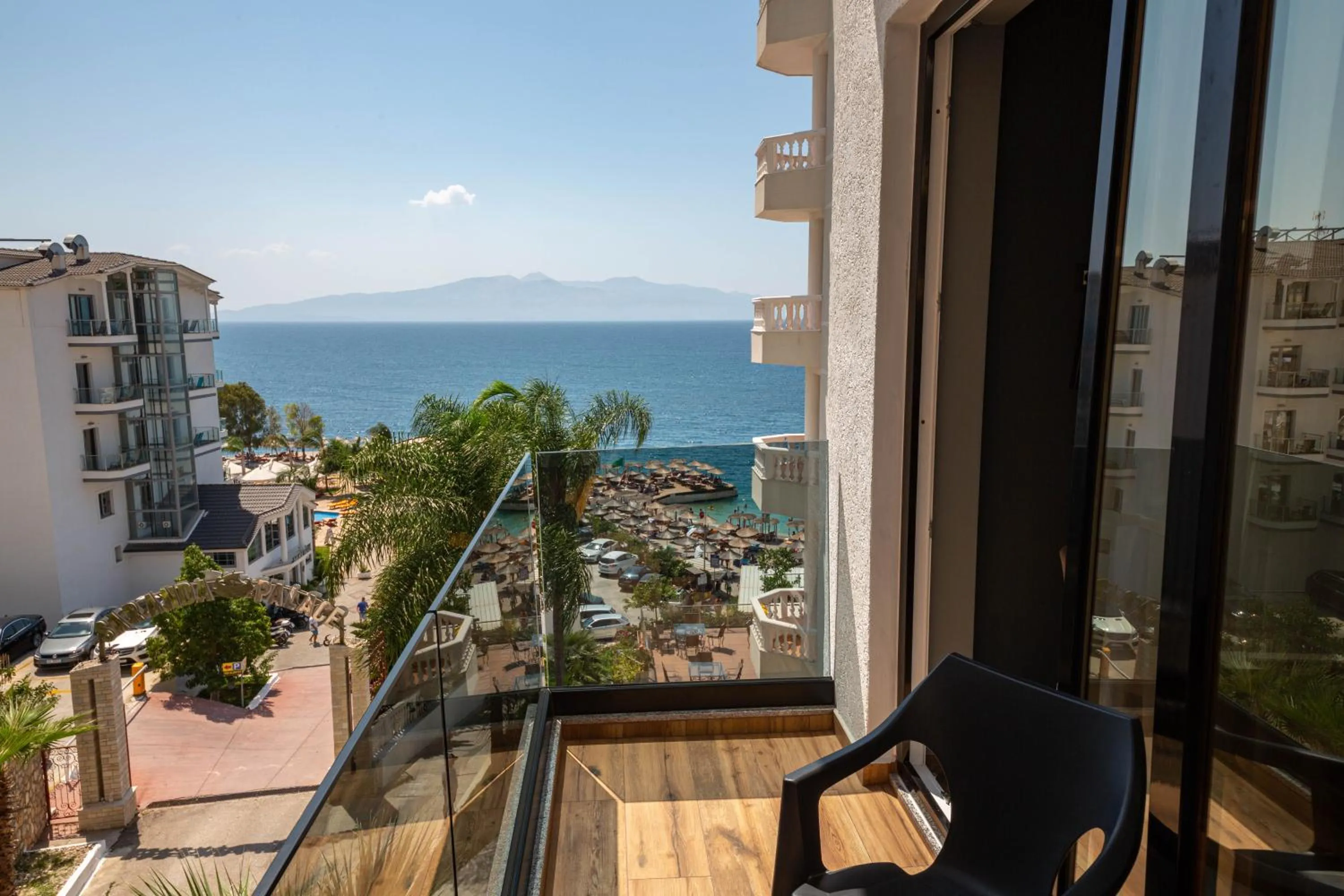 Balcony/Terrace in Hotel Apollon Sarande