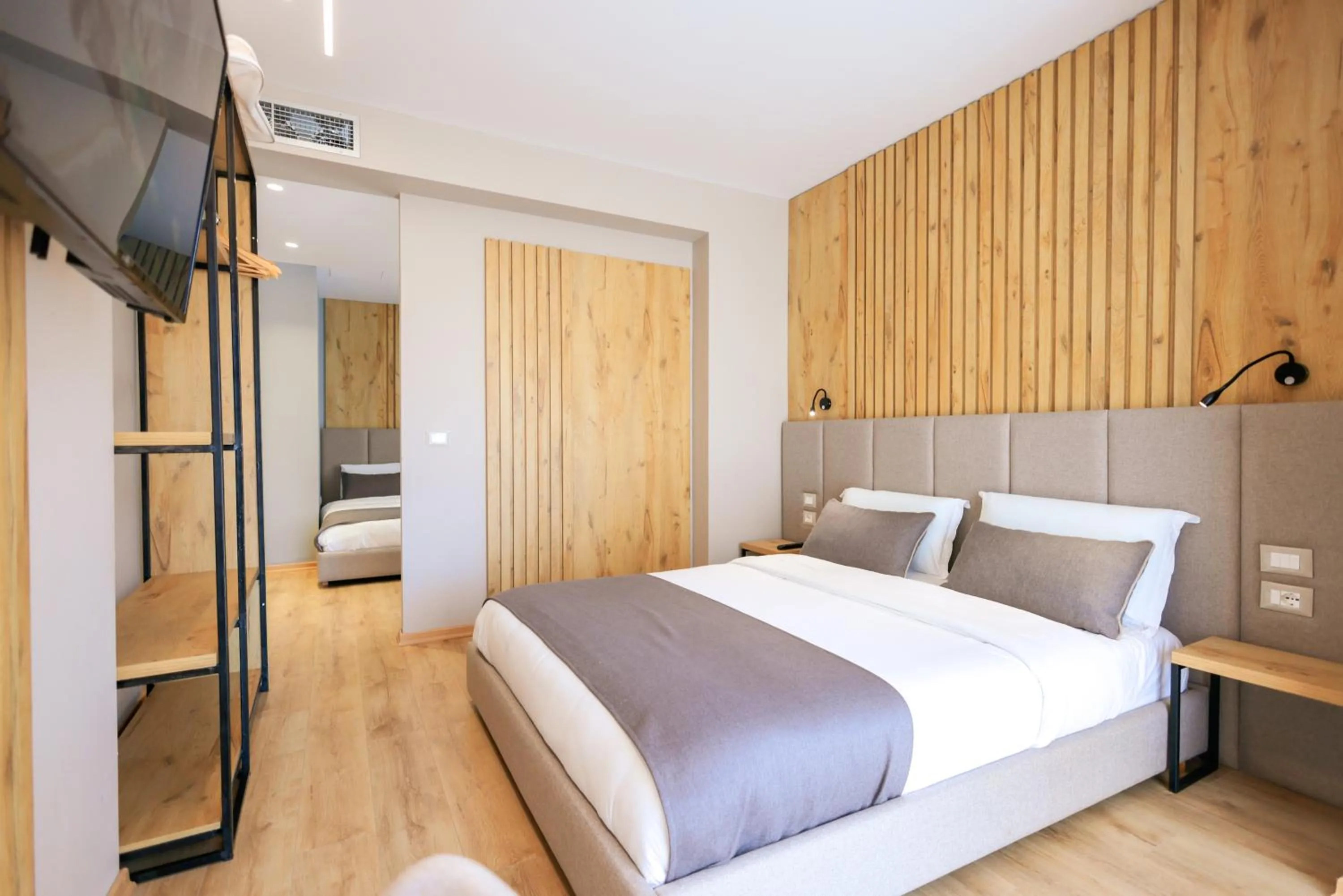 Bedroom, Bed in Hotel Apollon Sarande