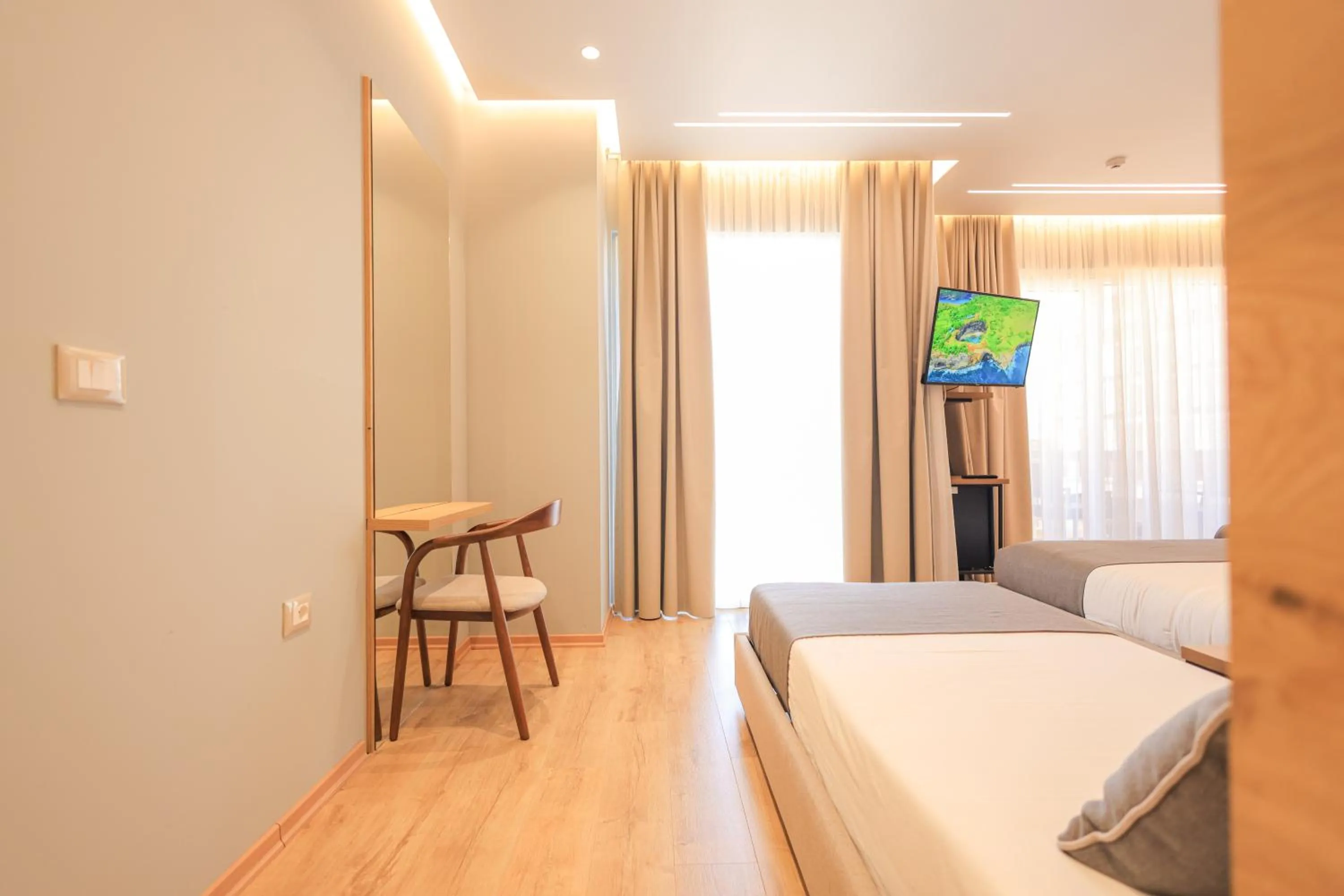 Bedroom, Bed in Hotel Apollon Sarande