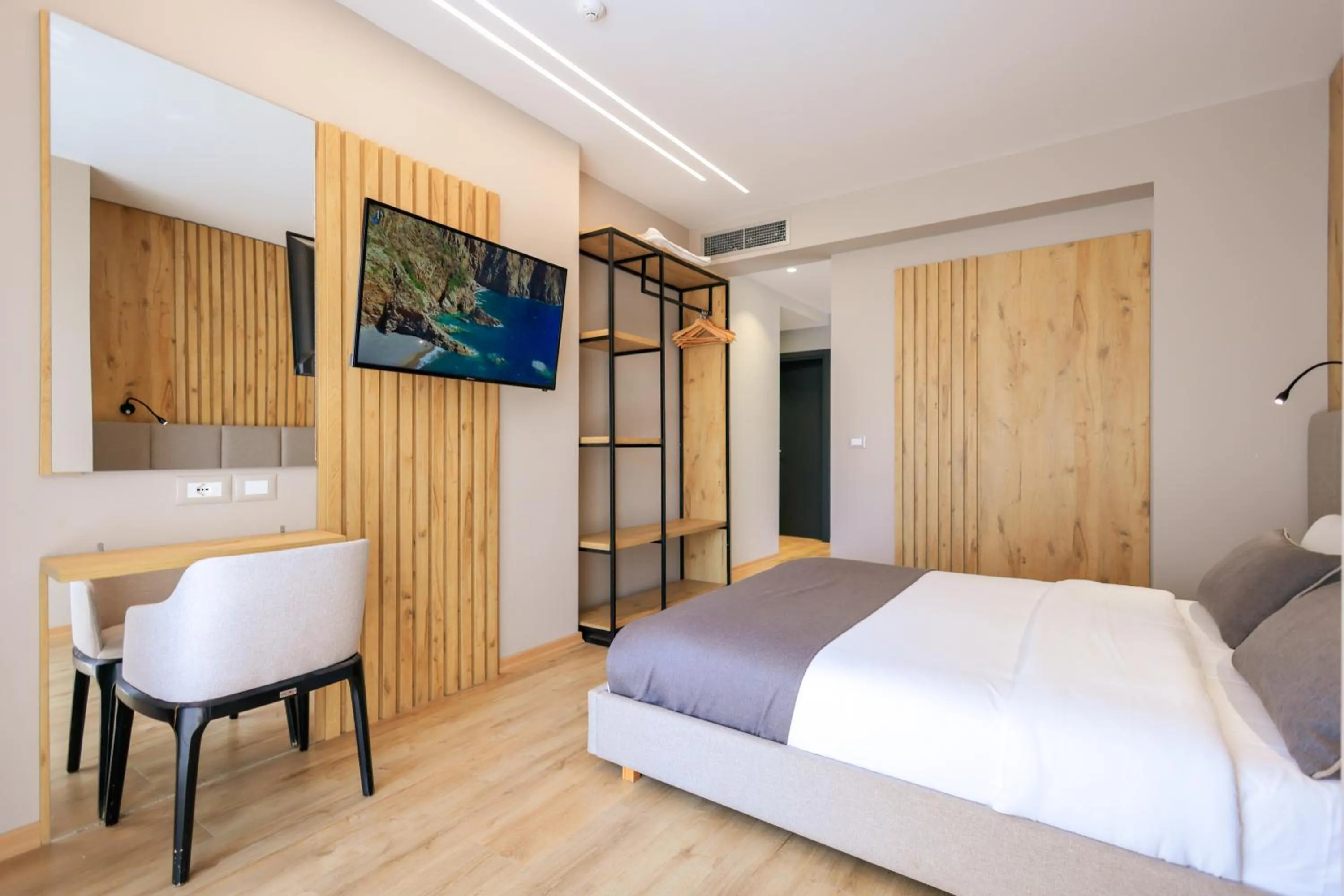 Bedroom, Bed in Hotel Apollon Sarande