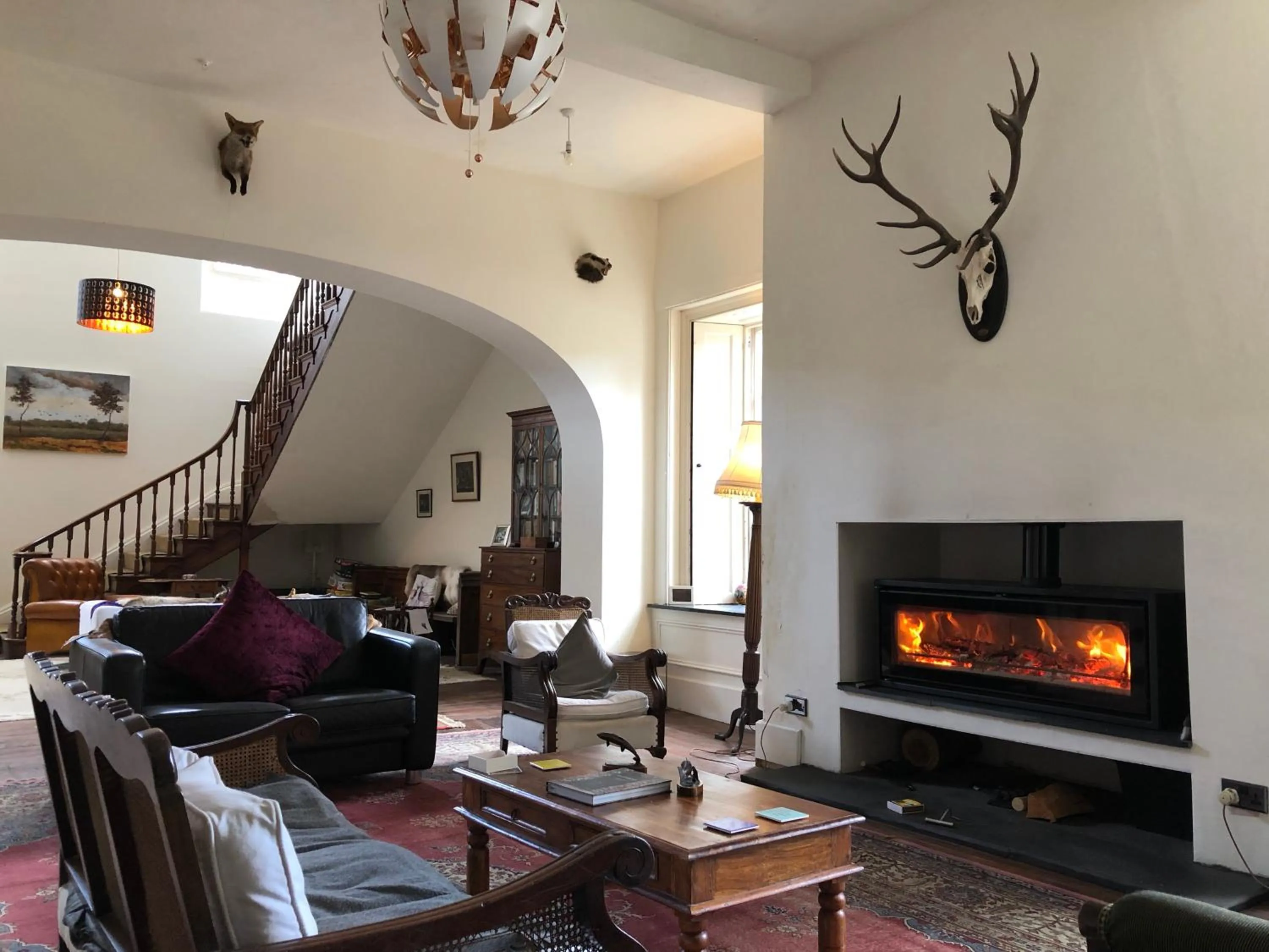 Living room in Caynham Court