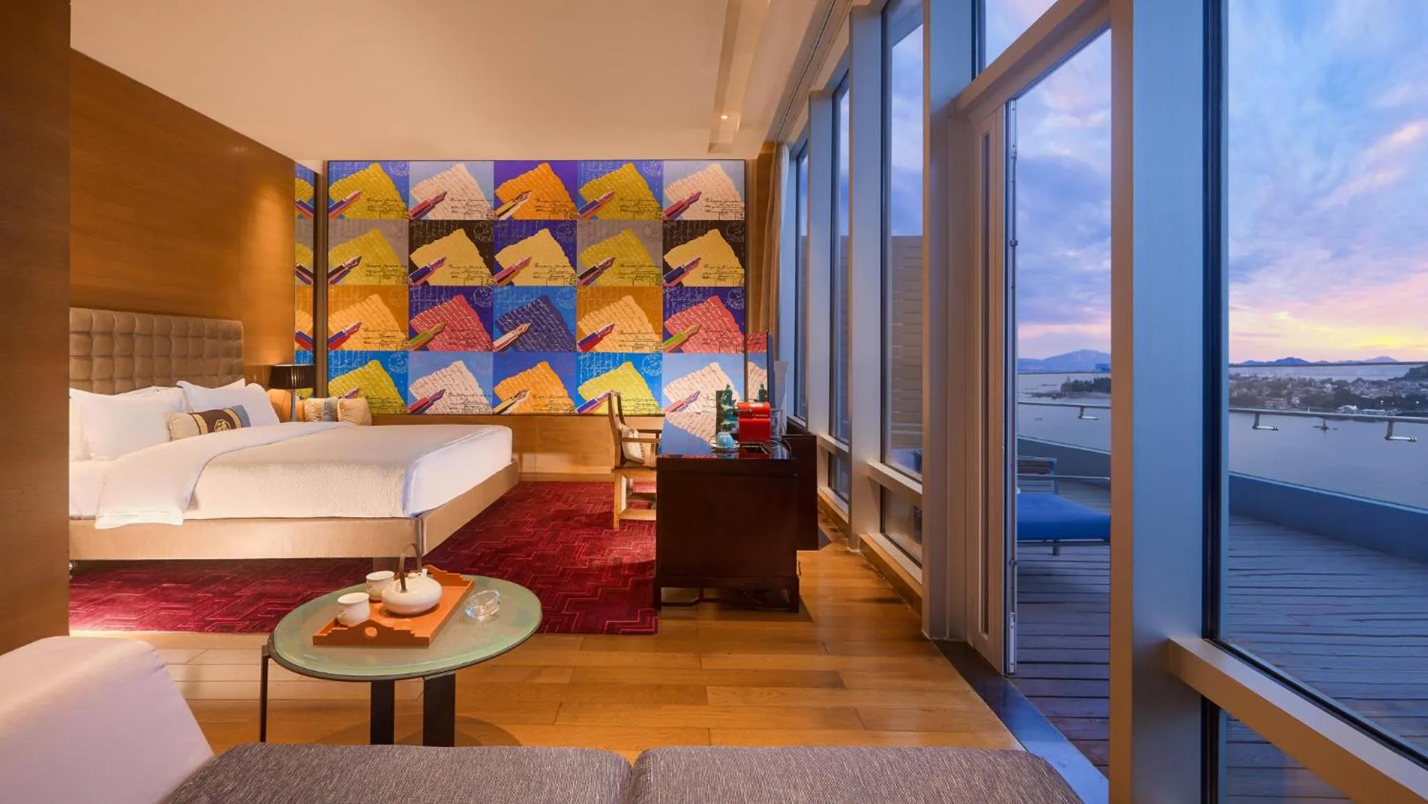 Photo of the whole room, Bed in Hotel Indigo Xiamen Harbour by IHG