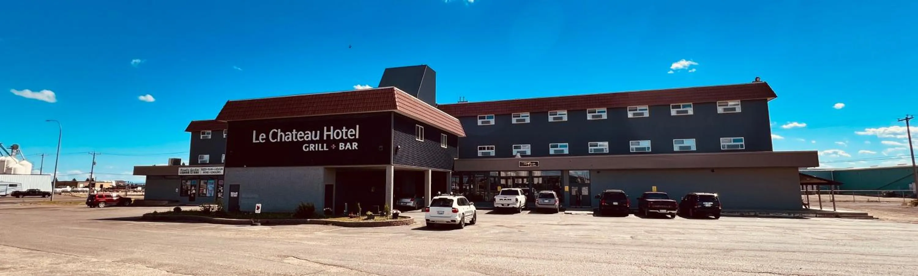 Property building in Camrose Le Chateau Hotel