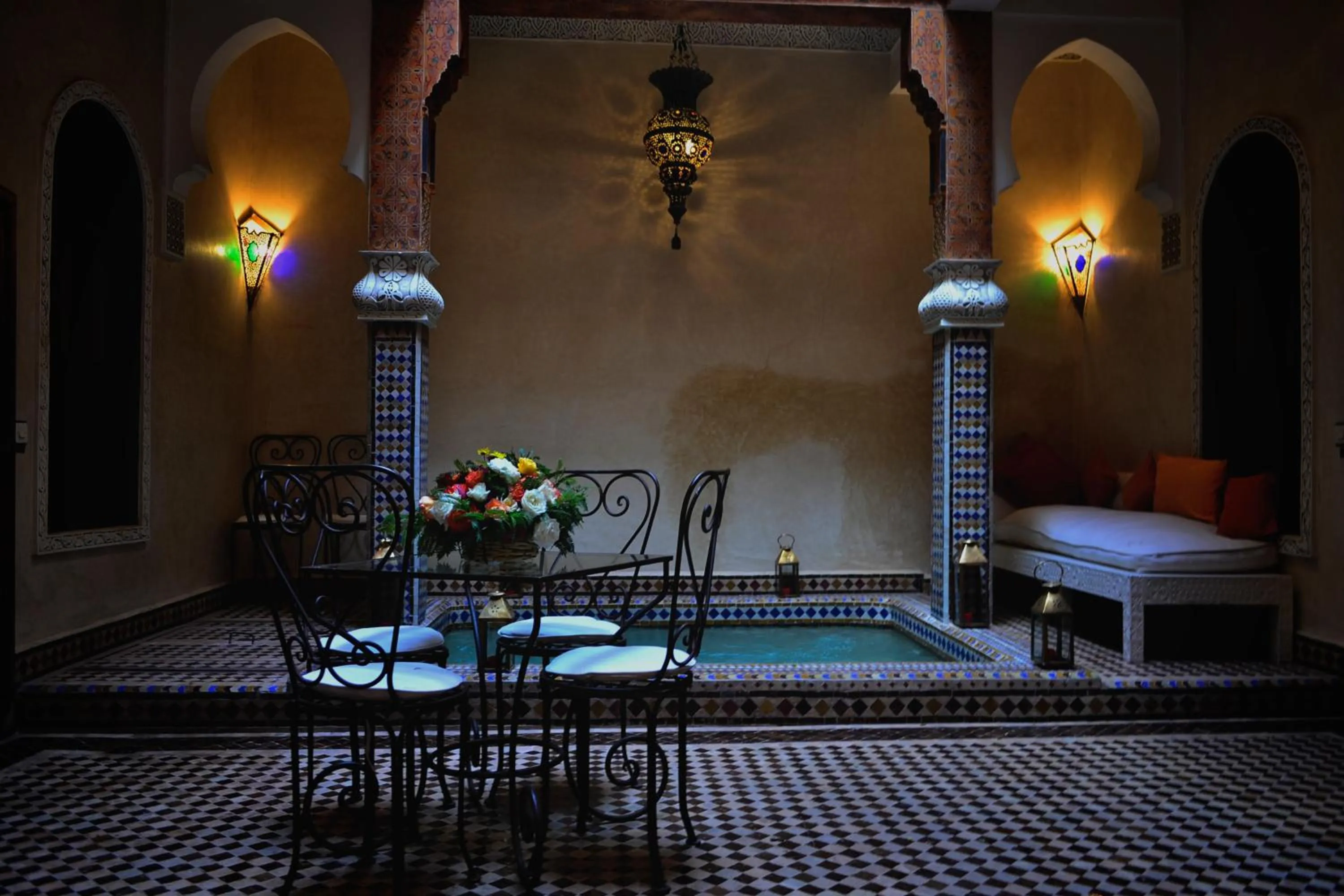 Dining area in Riad Charik