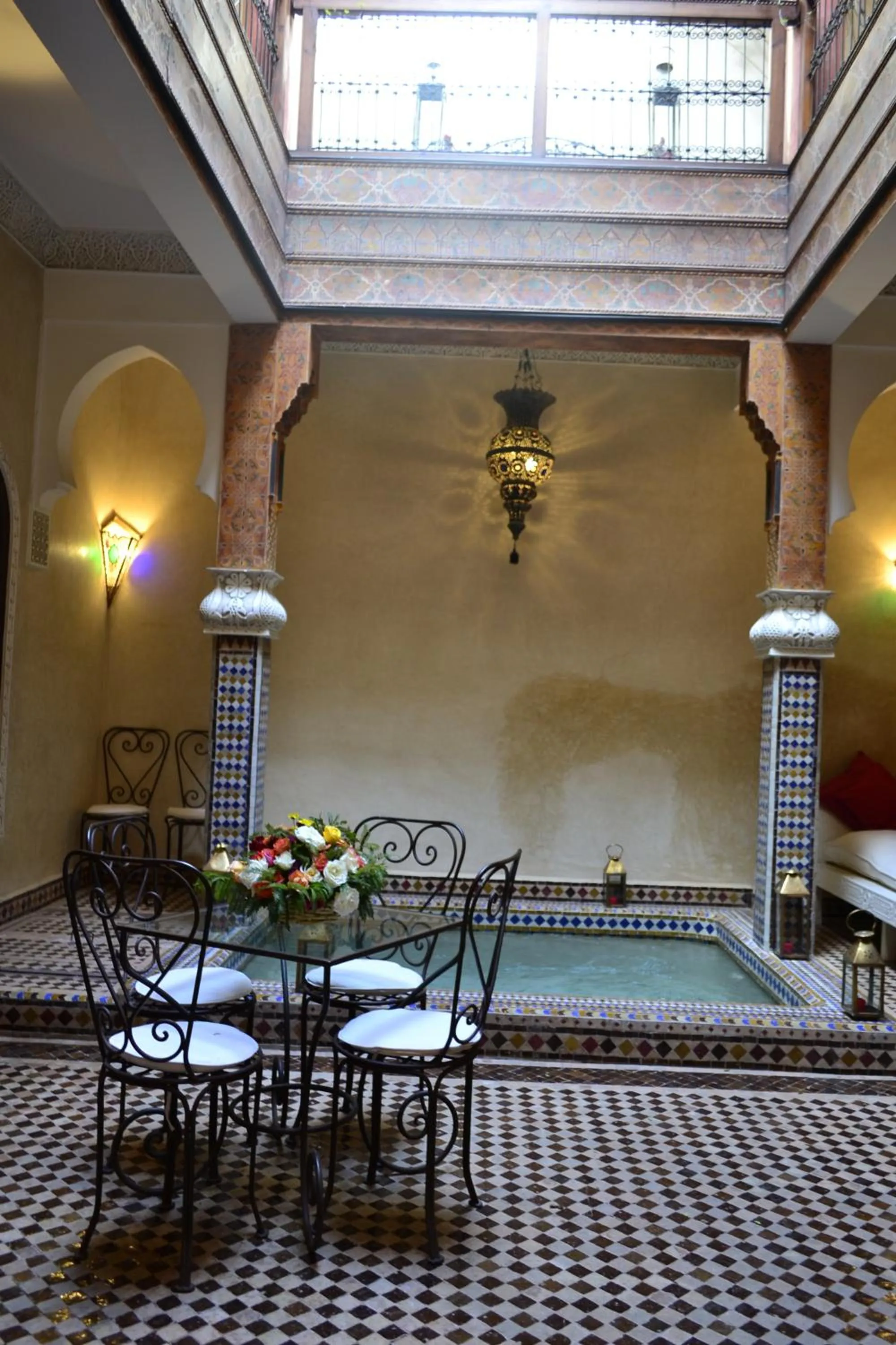 Dining area in Riad Charik