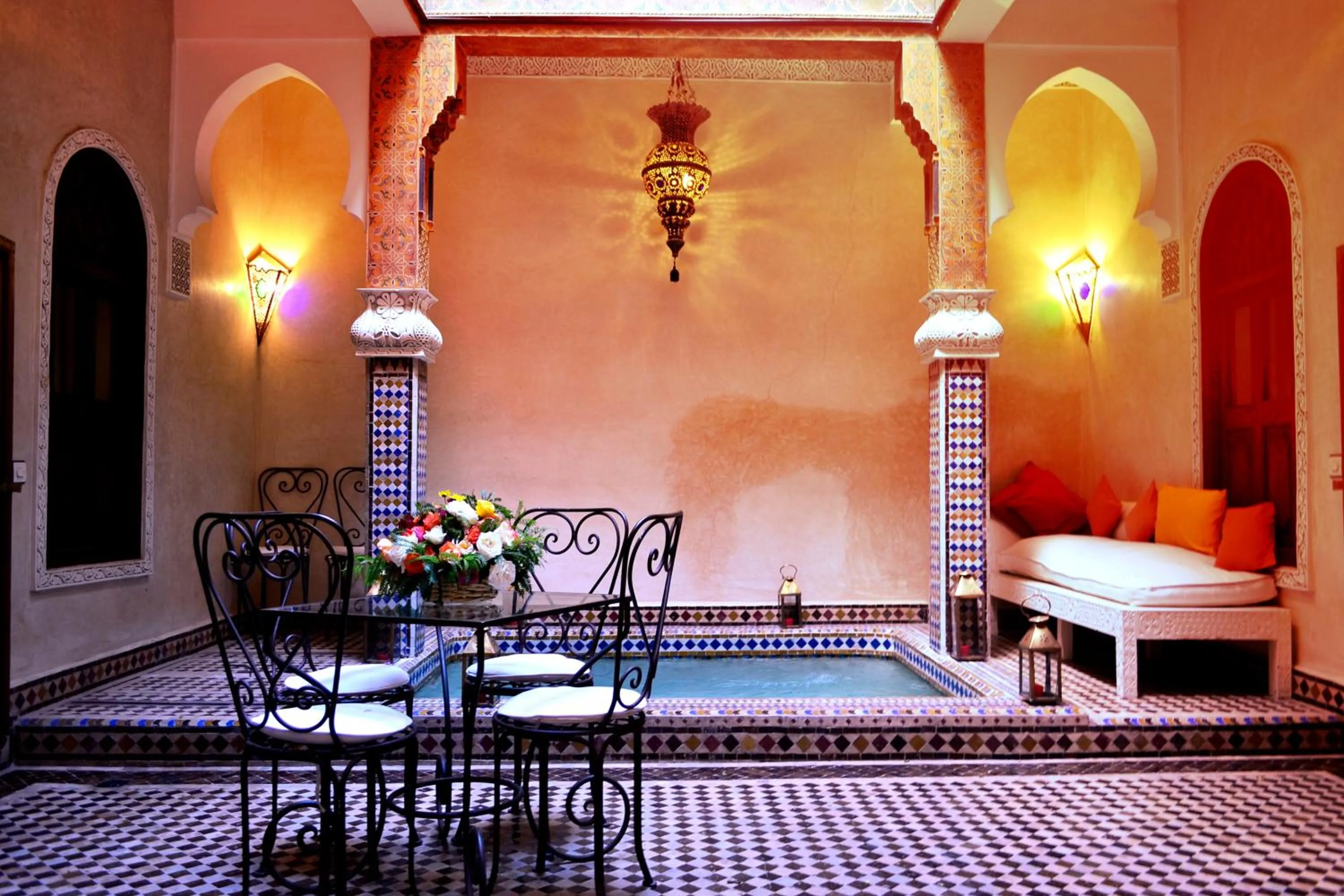 Dining area in Riad Charik