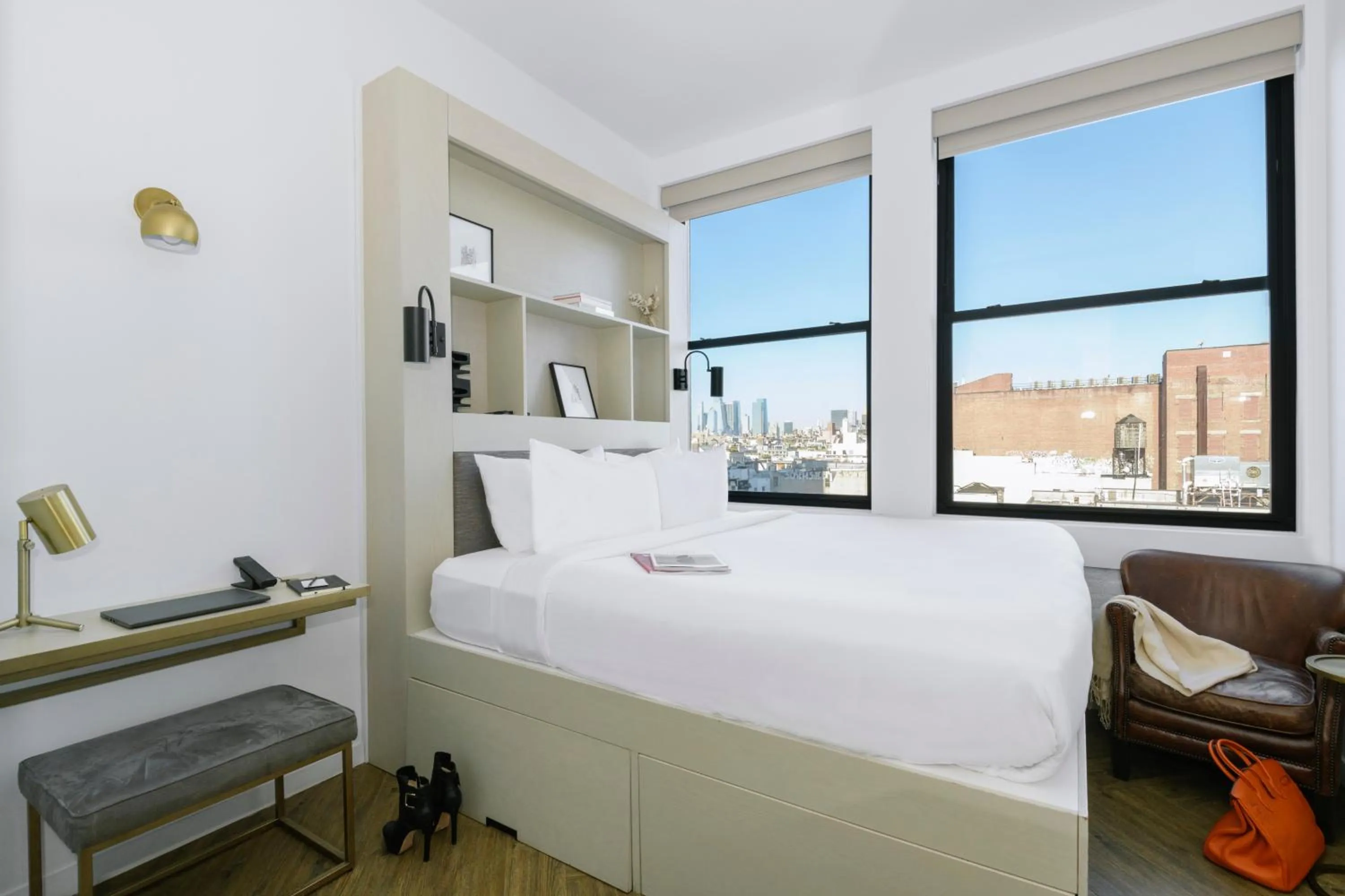 Bed in Walker Hotel Tribeca