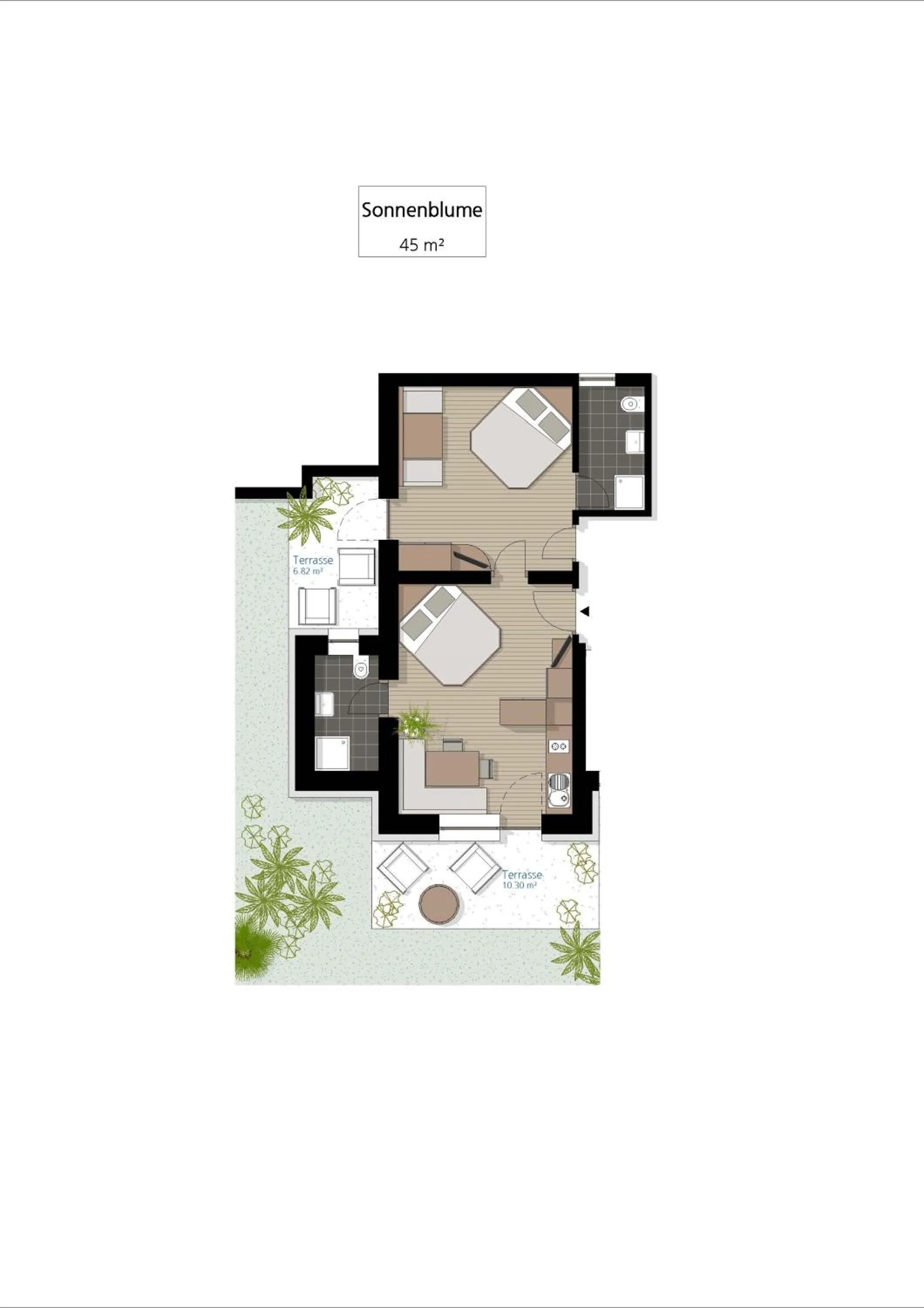 Floor plan in Apartm. & BB Ferienidylle Gstrein