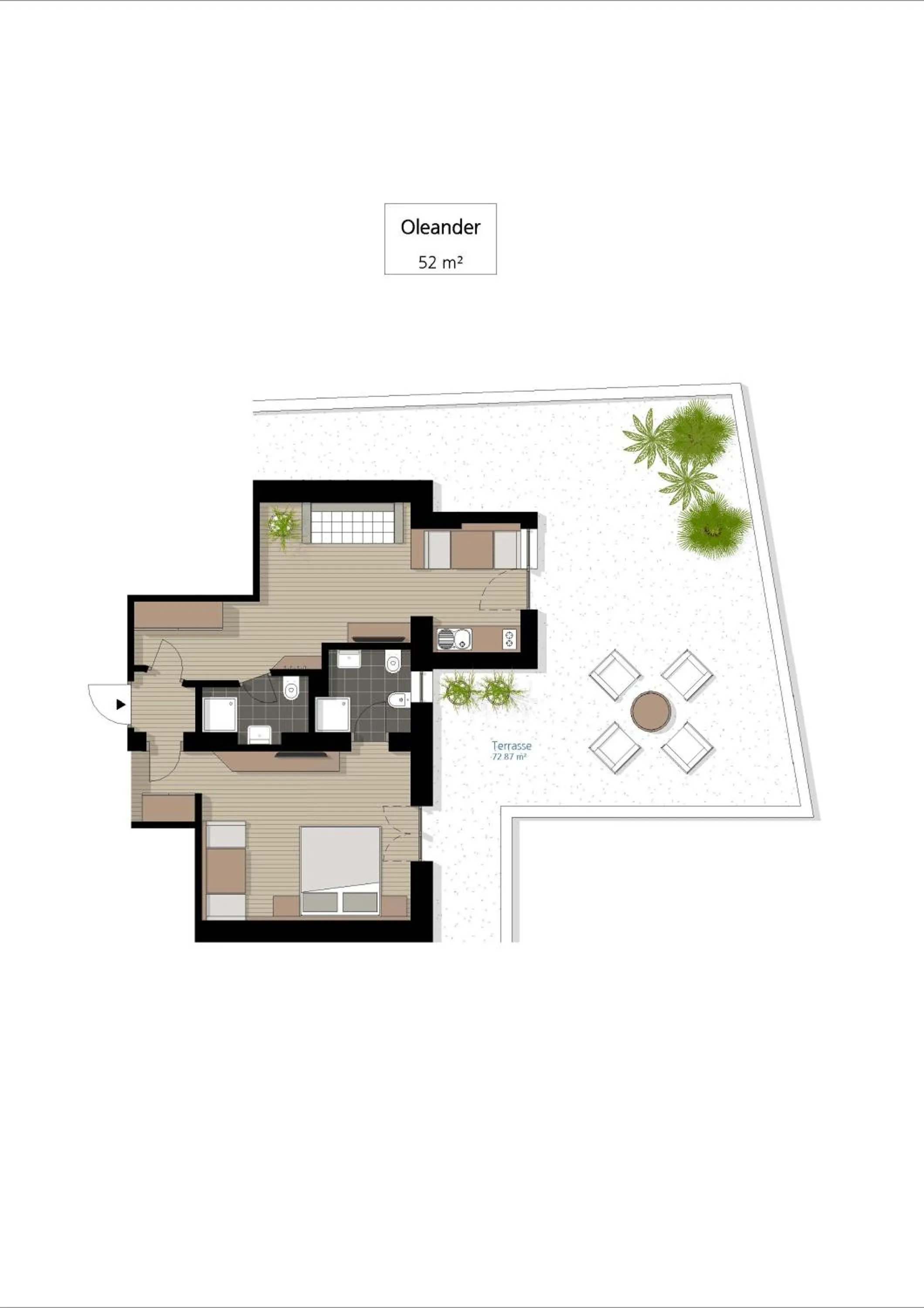 Floor plan in Apartm. & BB Ferienidylle Gstrein