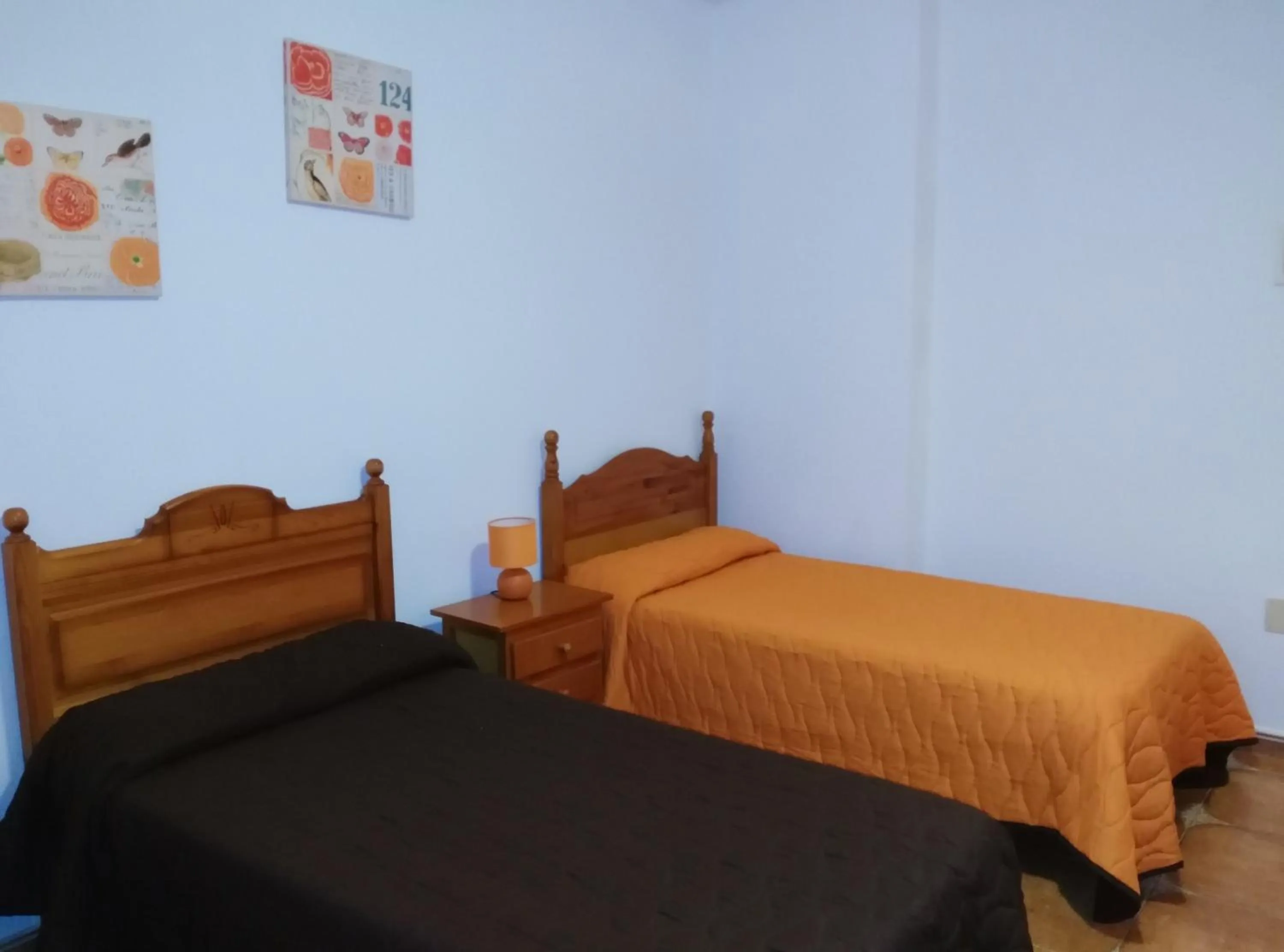 Bed in Pensión Amparo Las Hayas