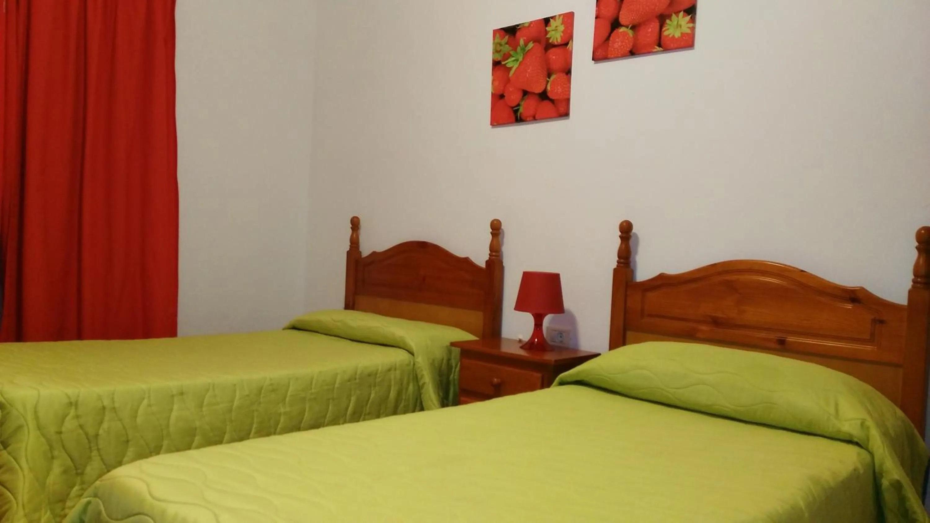 Bed in Pensión Amparo Las Hayas