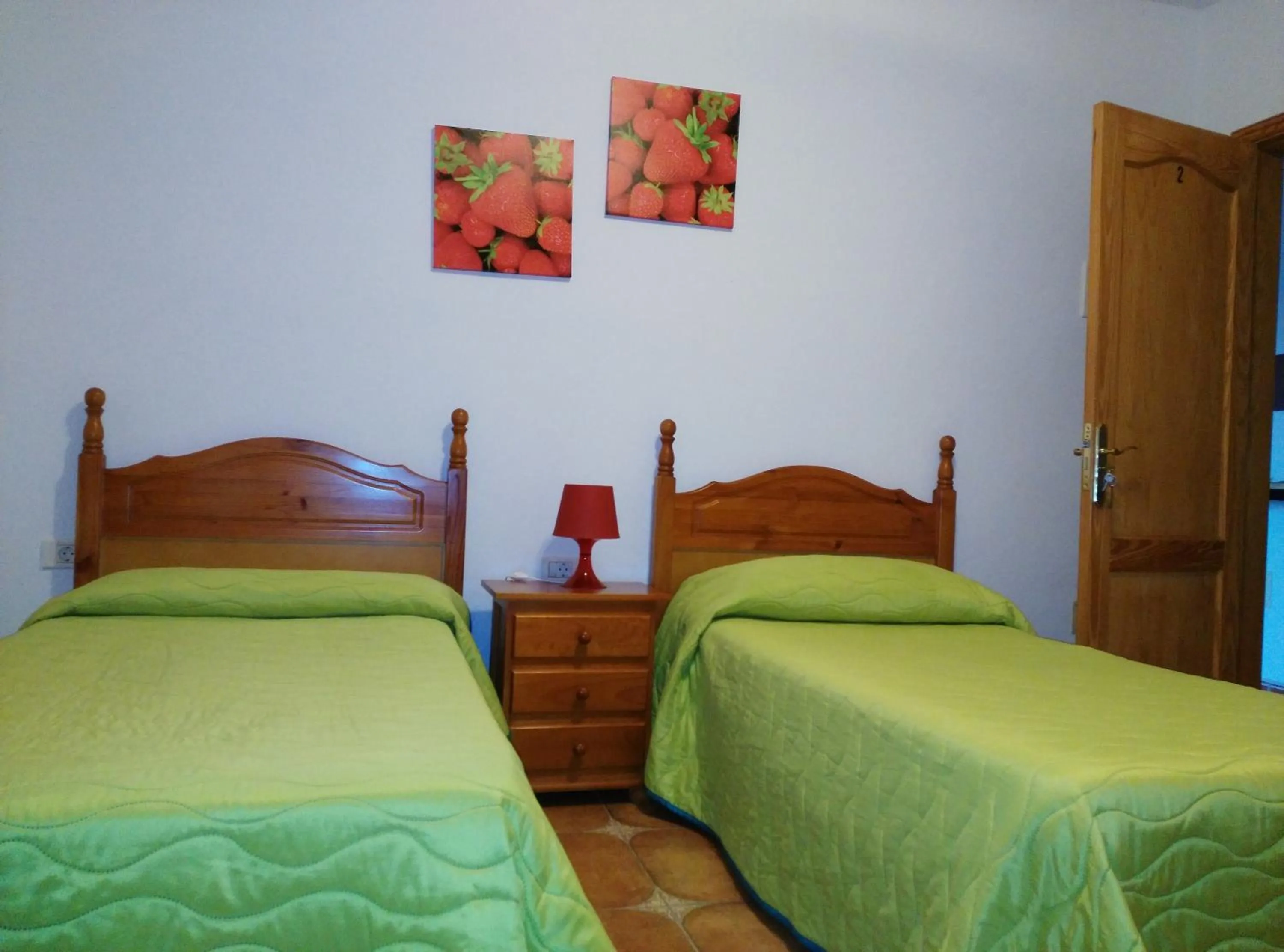 Bed in Pensión Amparo Las Hayas