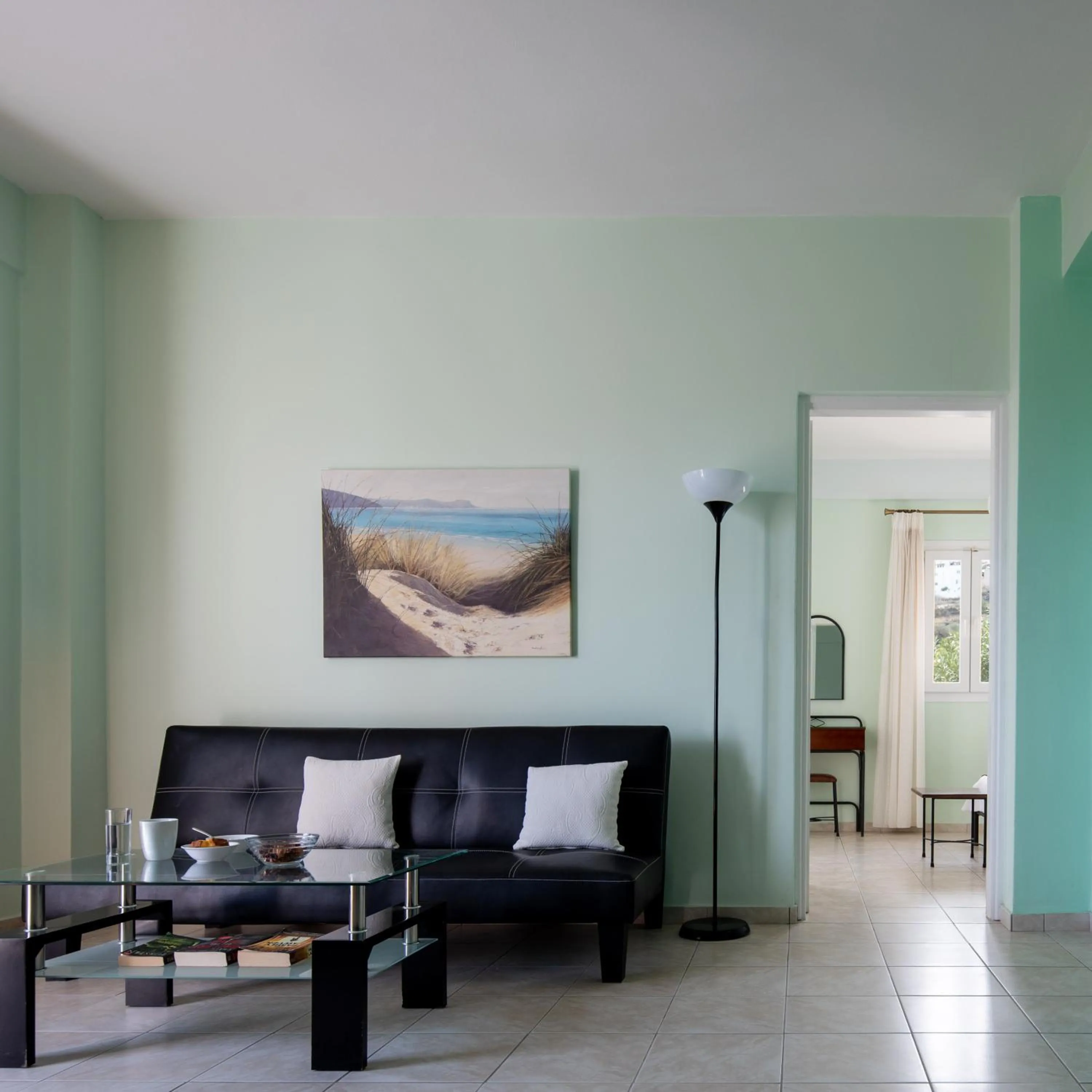 Seating area in Moonlight Apartments & Suites