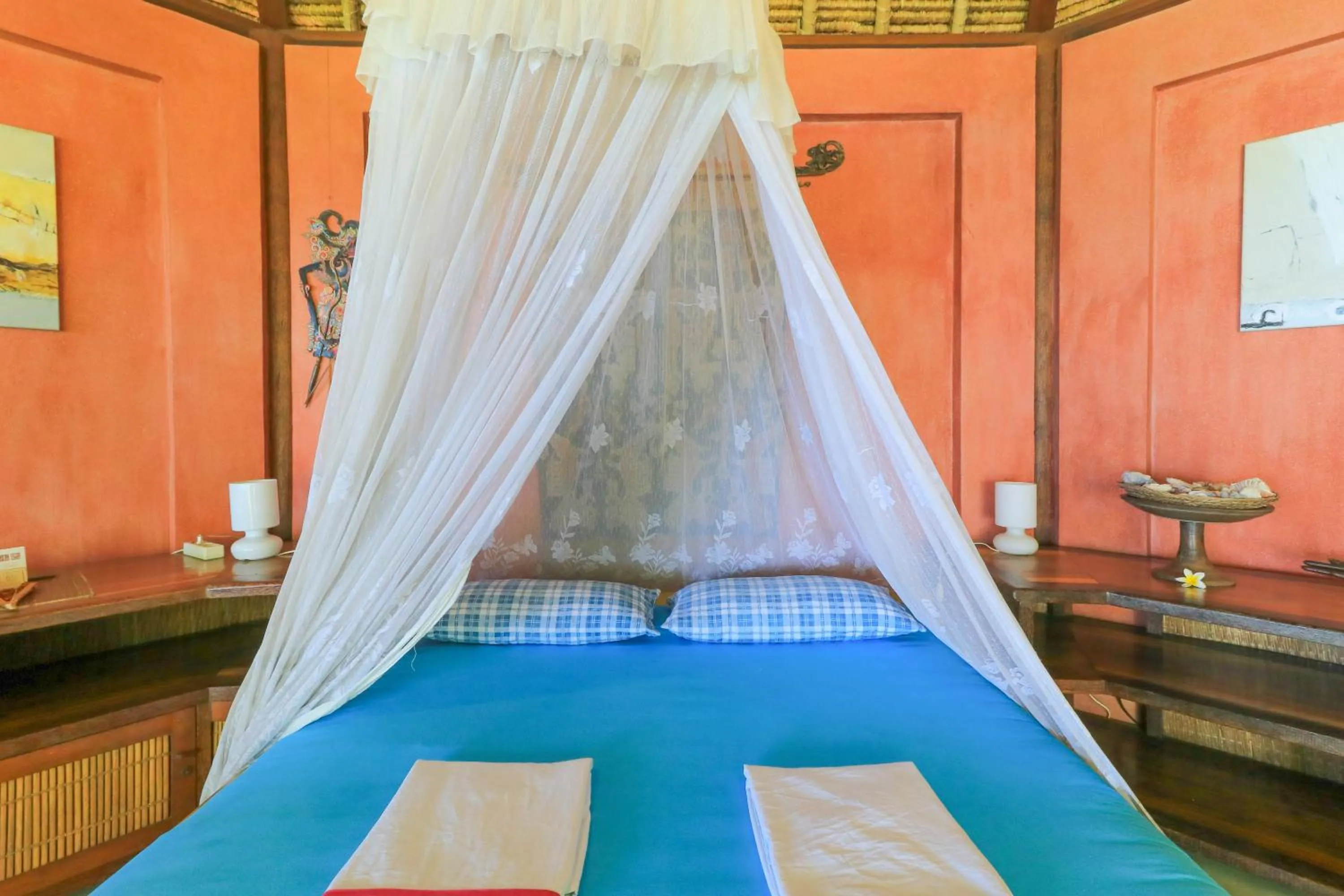 Bedroom, Bed in Palm Beach Villas Bali