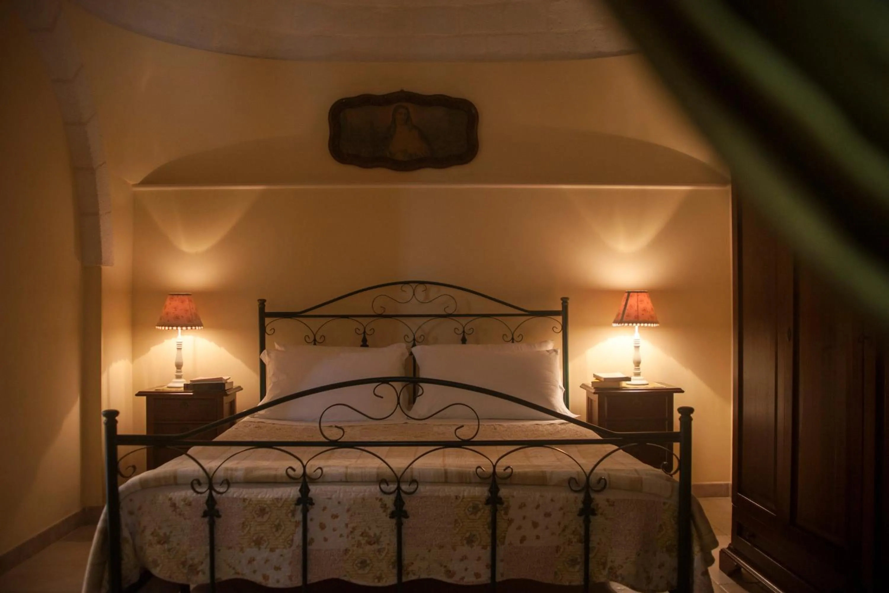 Bed in Il Calàscione Apulian Villas