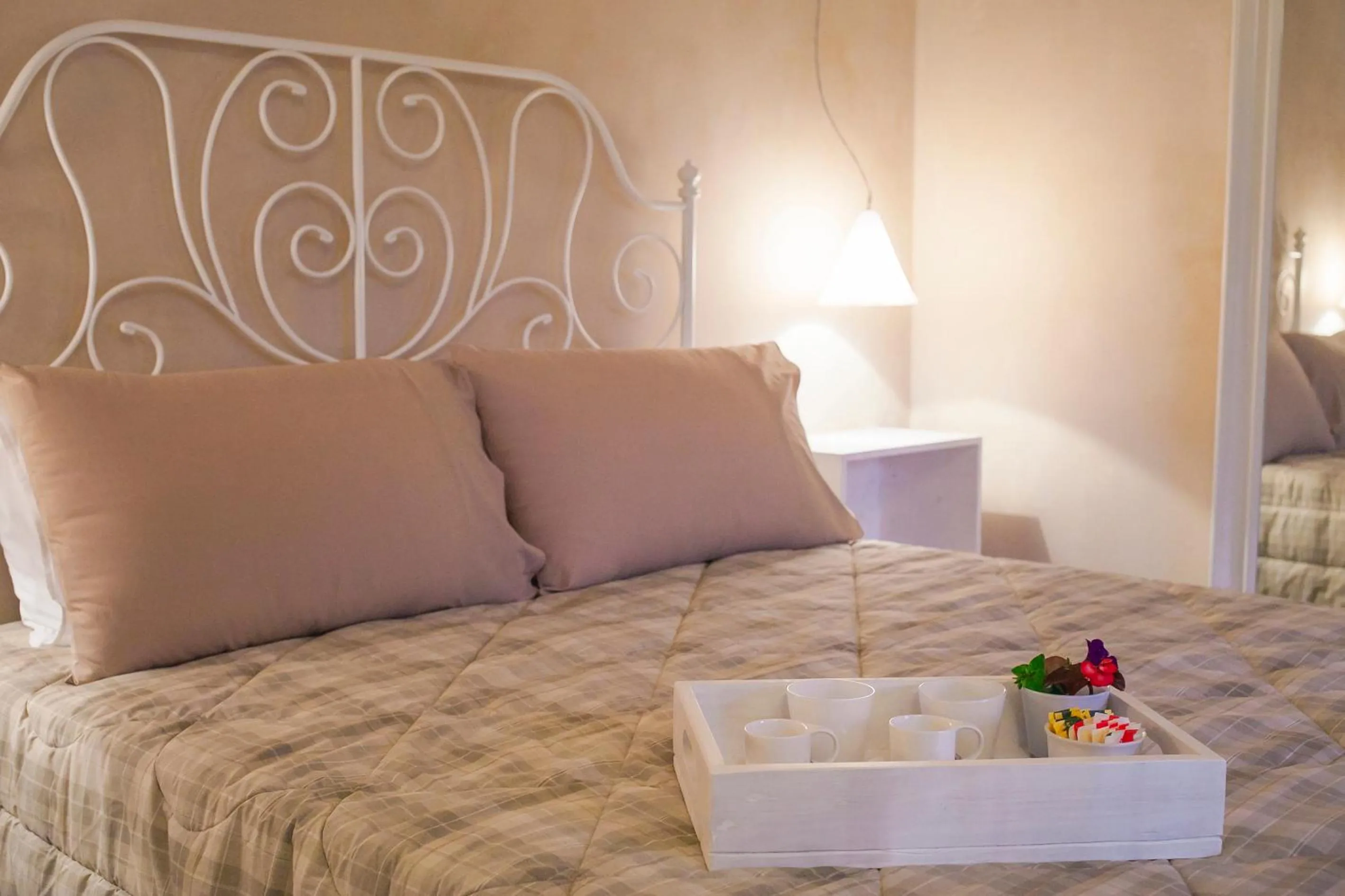 Bed in Il Calàscione Apulian Villas