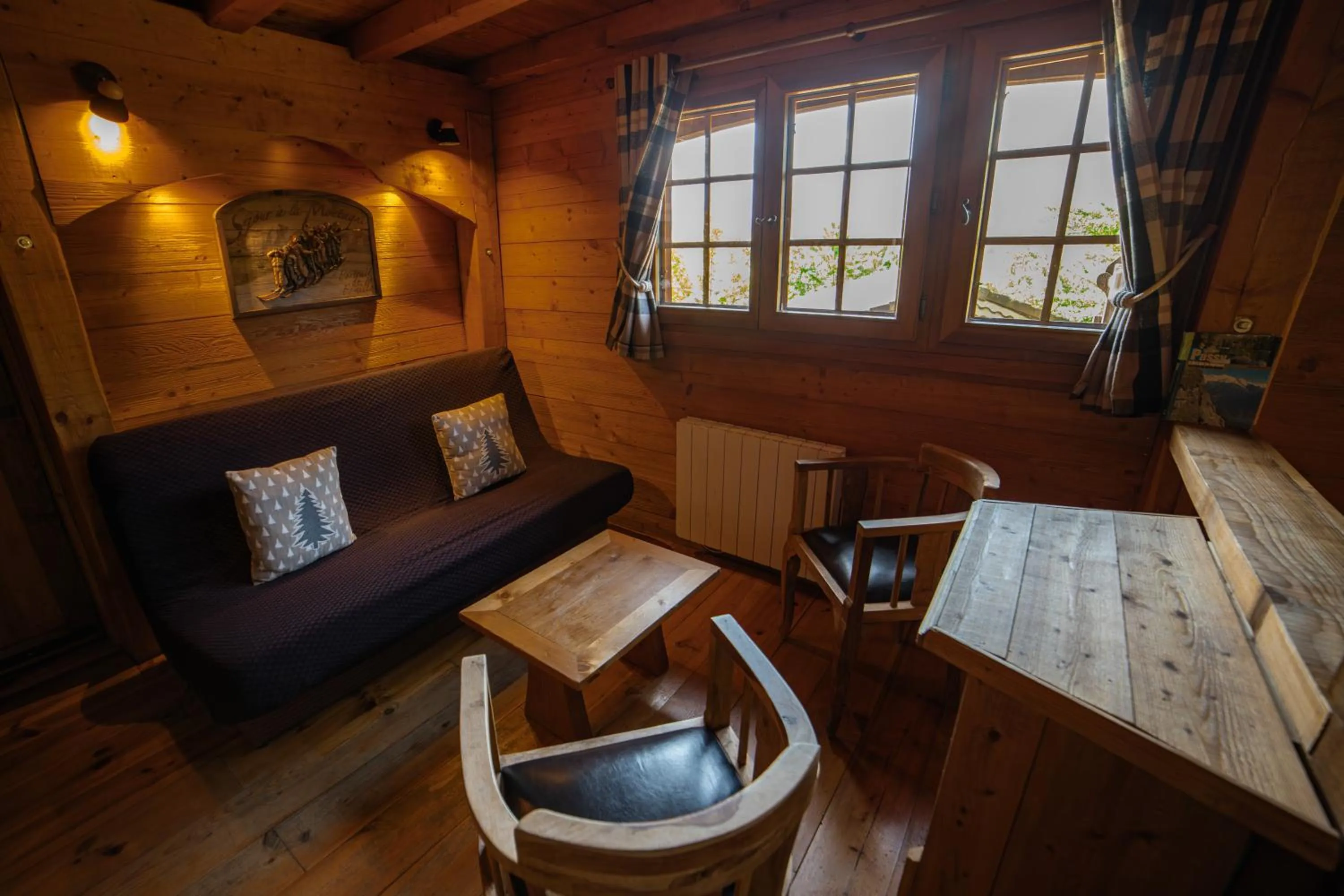 Living room in Les Greniers du Mont Blanc