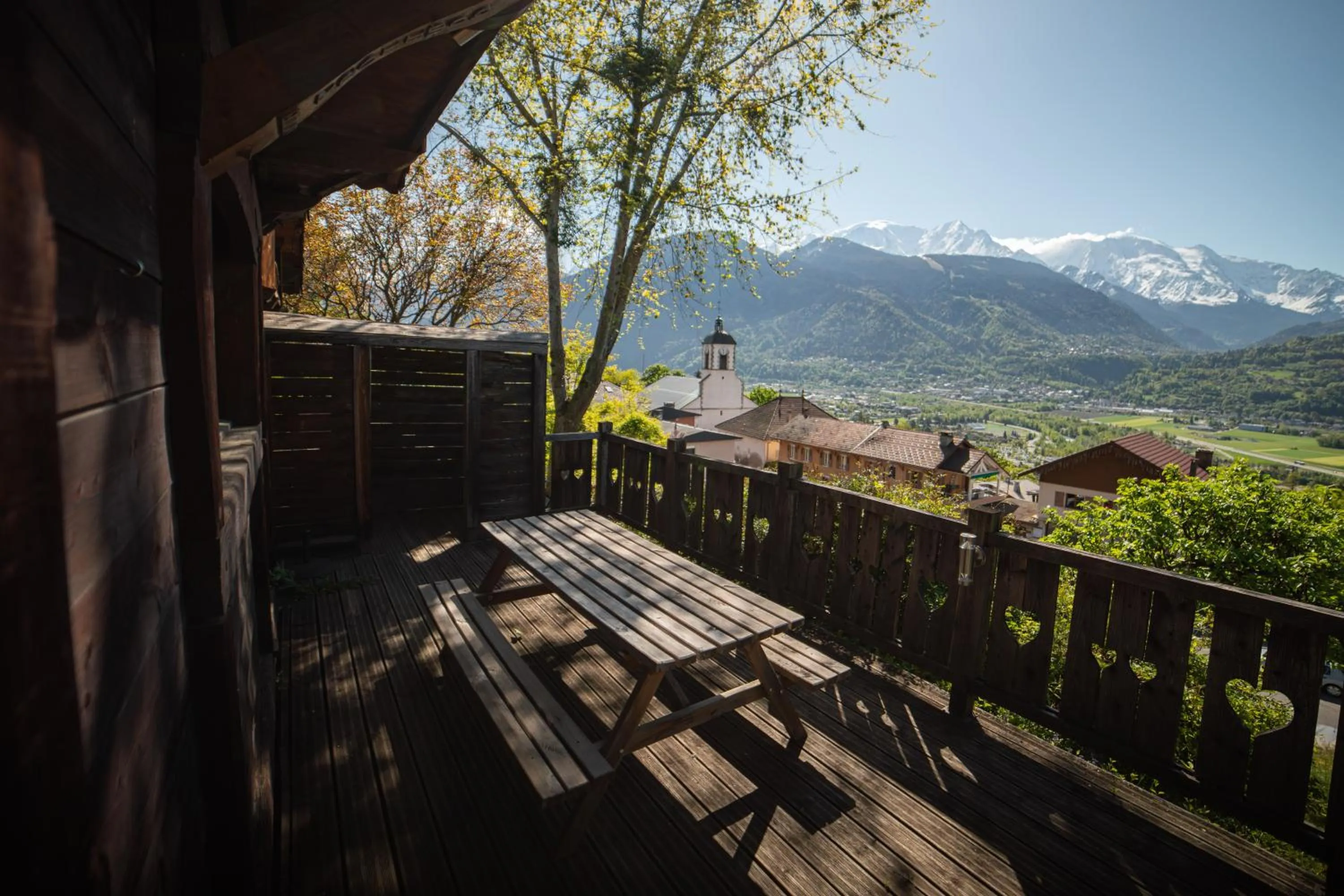 Balcony/Terrace in Les Greniers du Mont Blanc