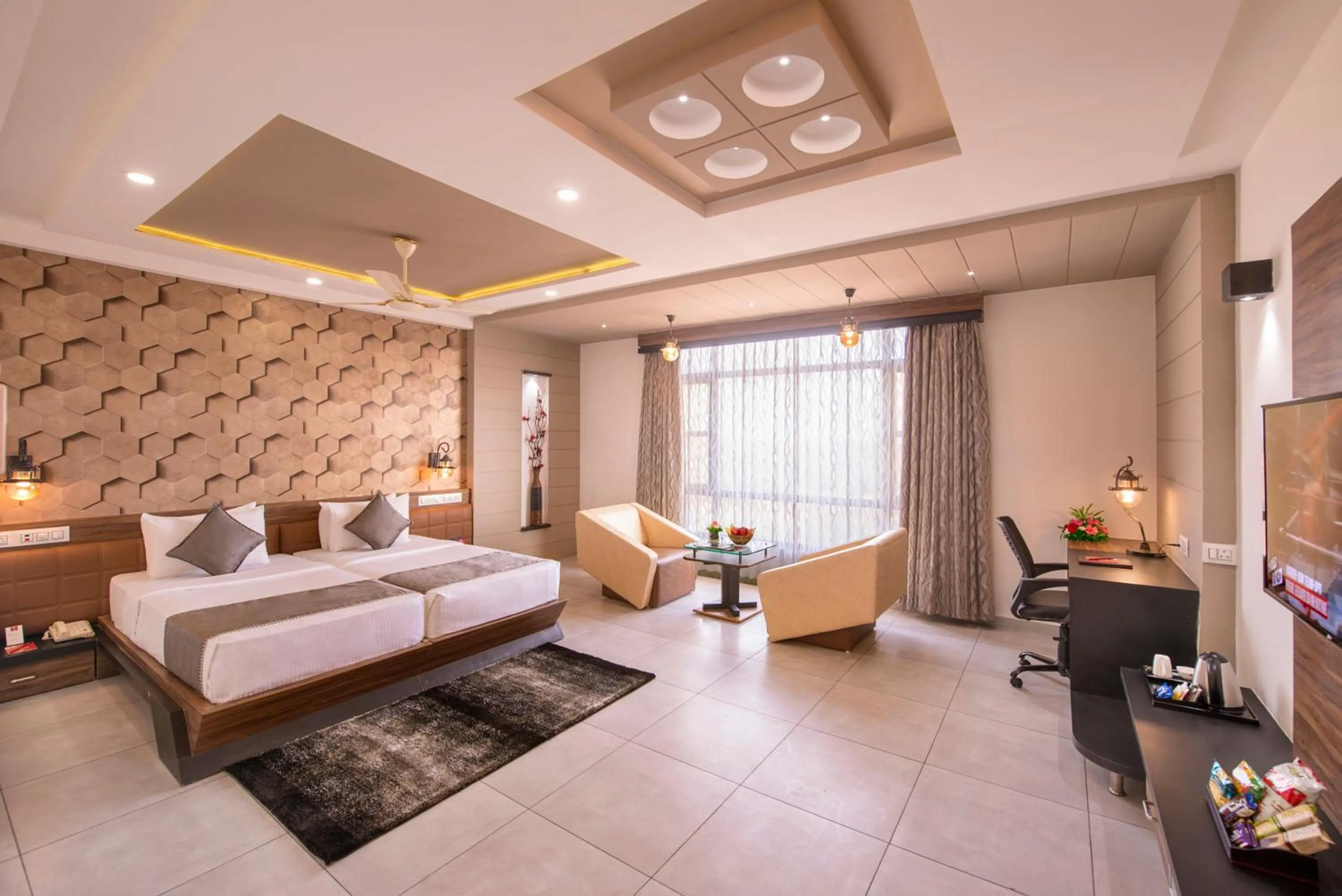 Photo of the whole room, Bed in Lords Eco Inn Morbi