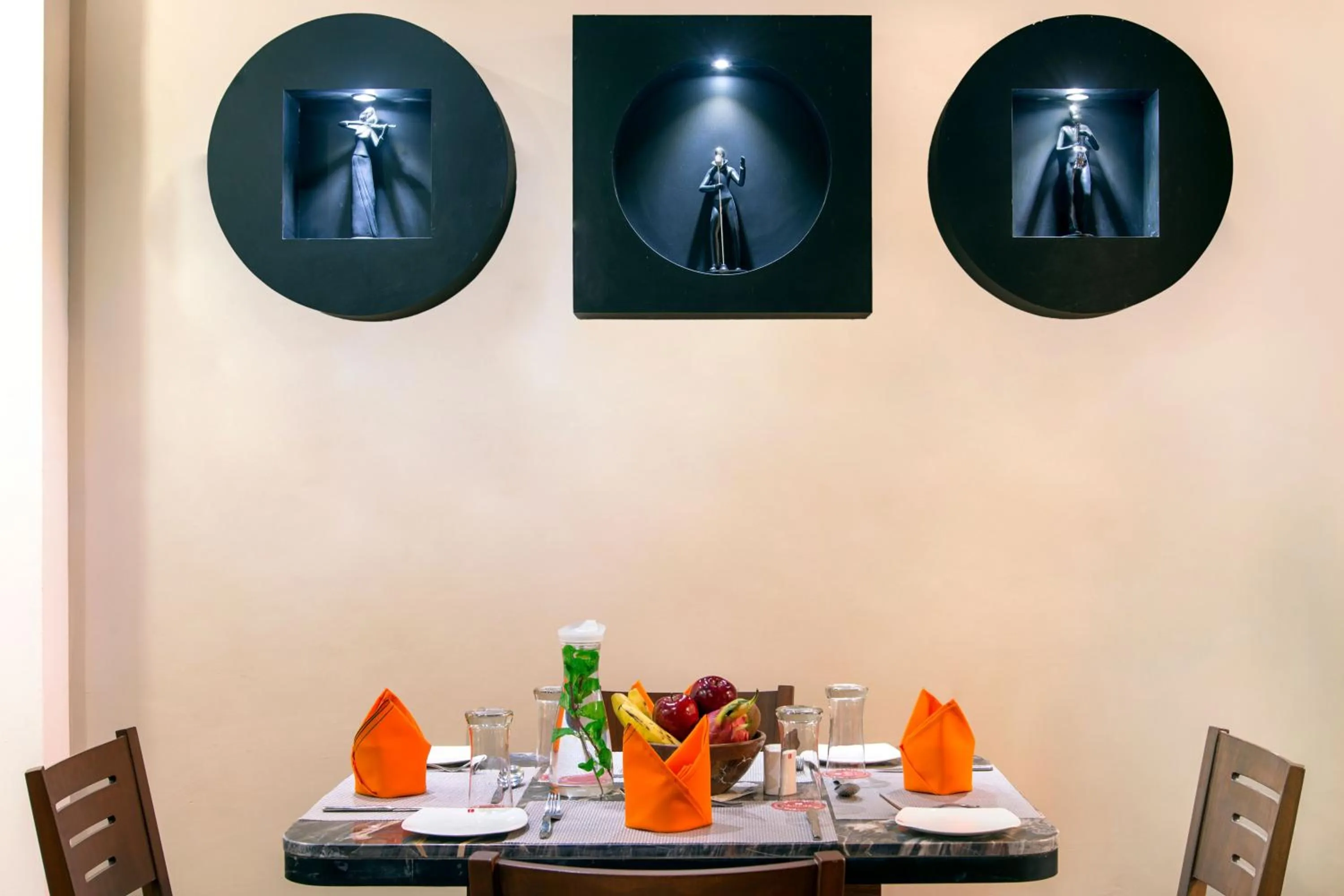 Dining area in Lords Eco Inn Morbi