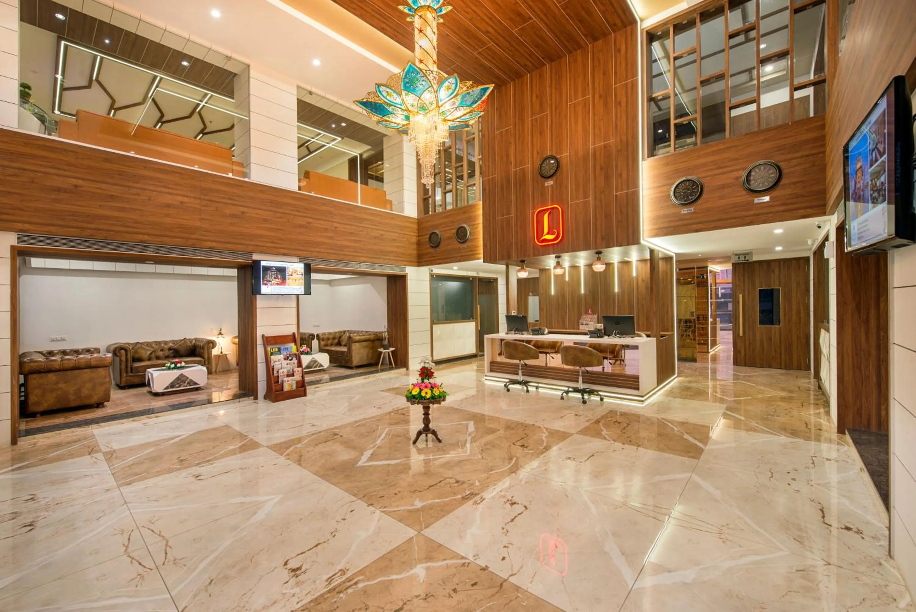 Lobby or reception in Lords Eco Inn Morbi