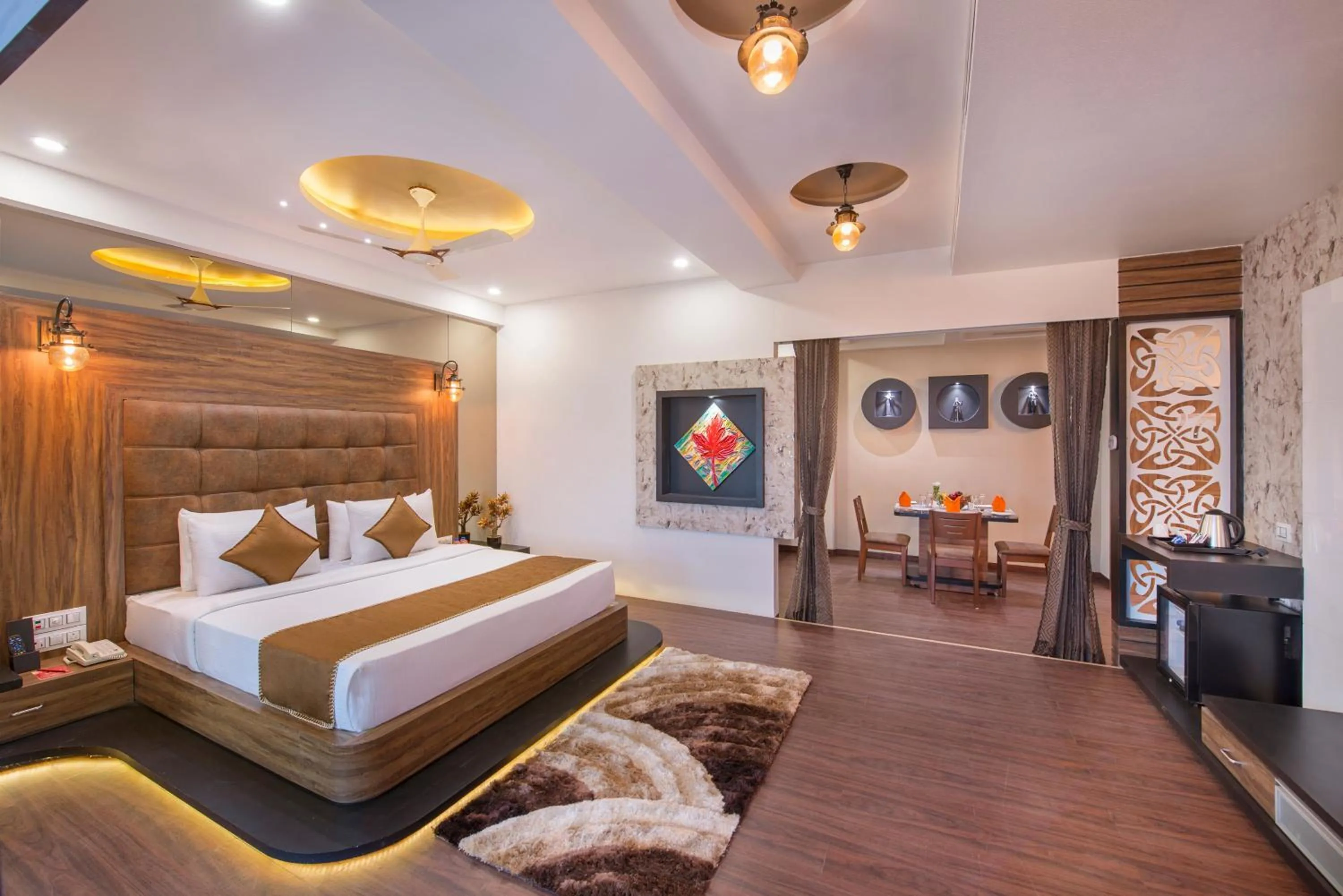 Photo of the whole room, Bed in Lords Eco Inn Morbi