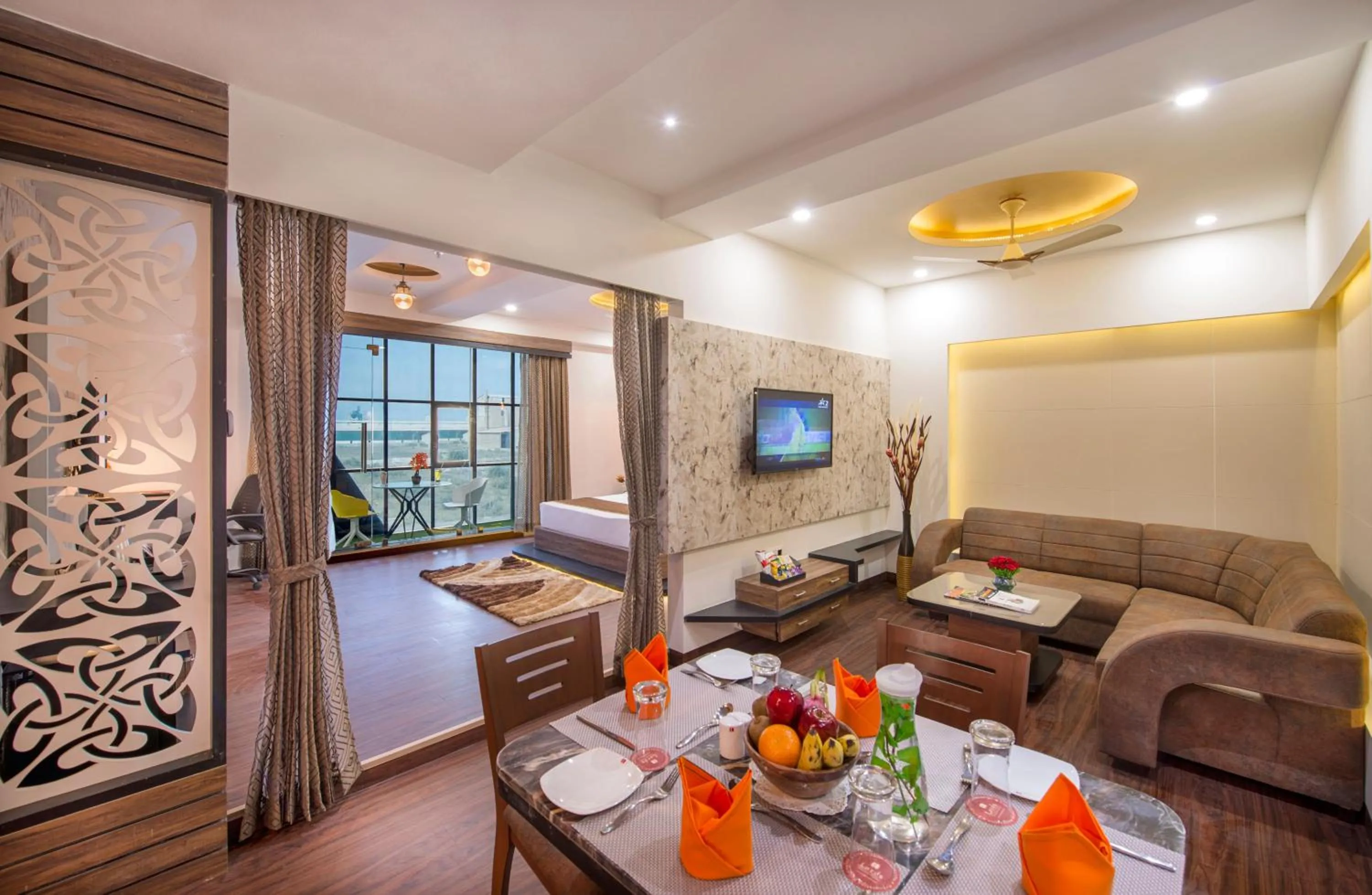 Living room in Lords Eco Inn Morbi