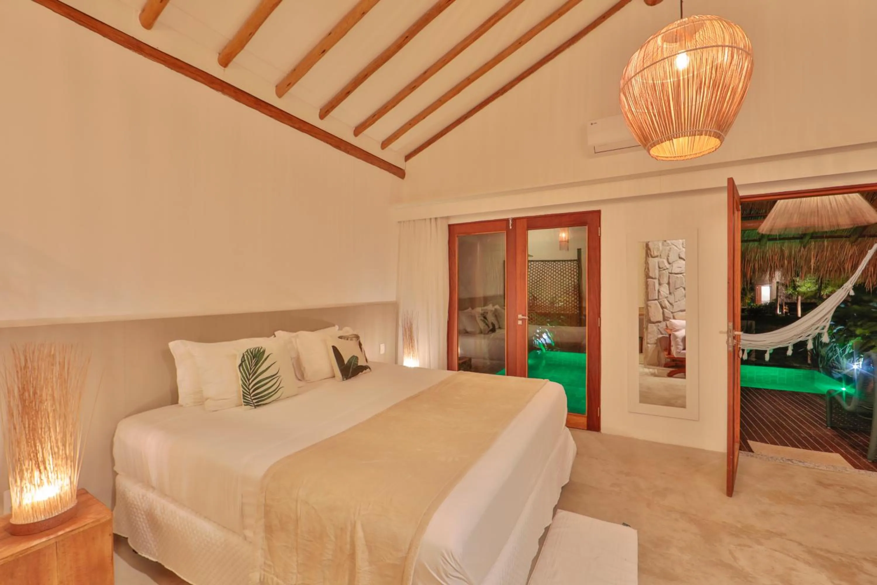 Bed in Pousada Tatuá