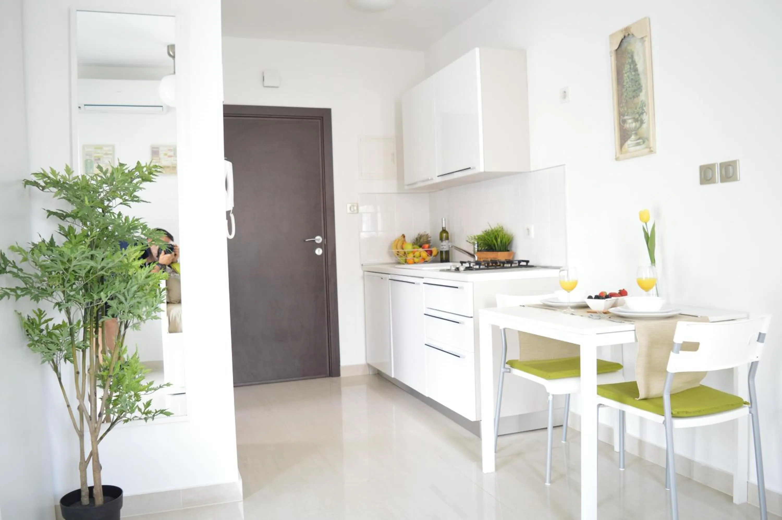 Kitchen or kitchenette in Apartments Villa Alba