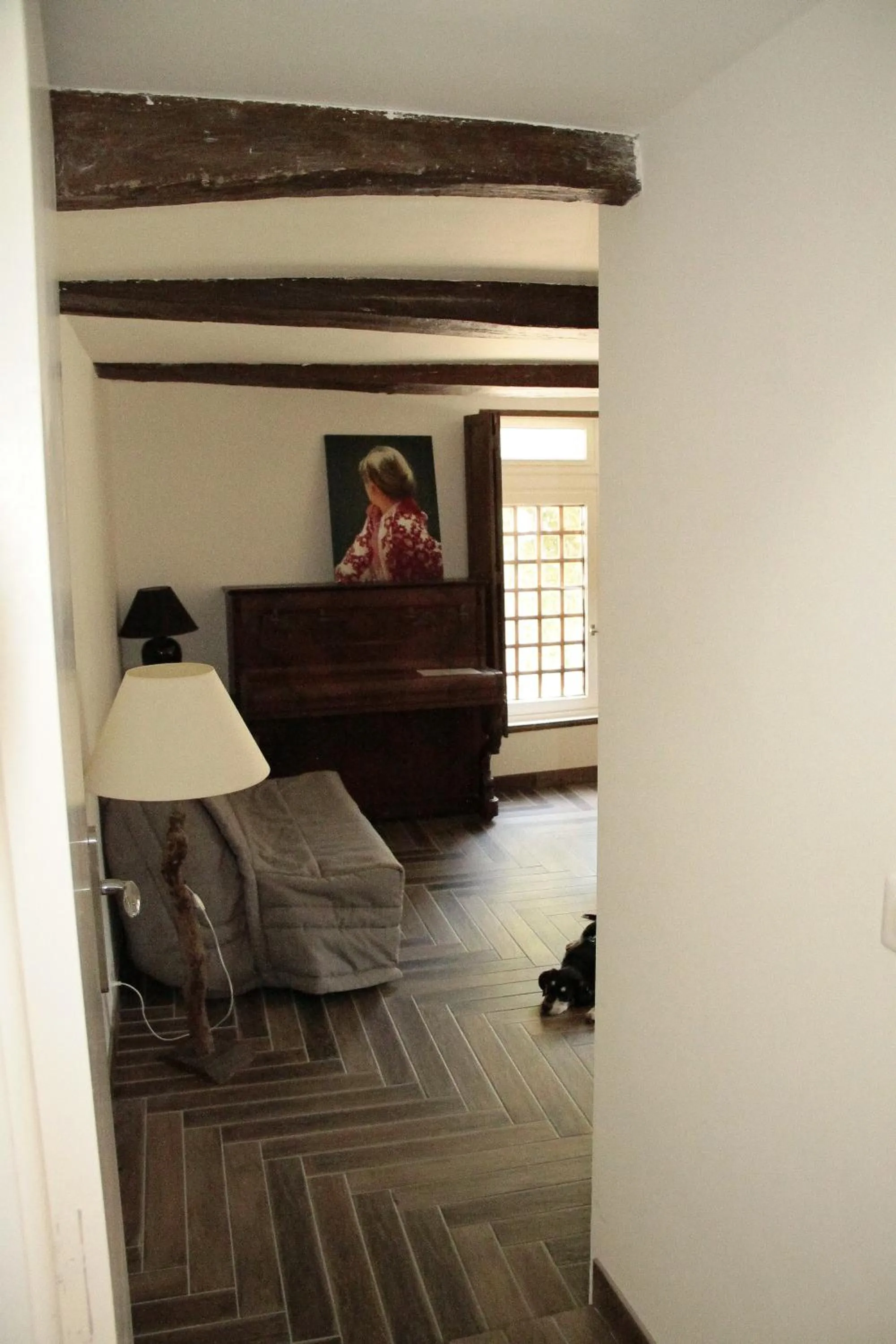 Living room in Hostel du lapin blanc