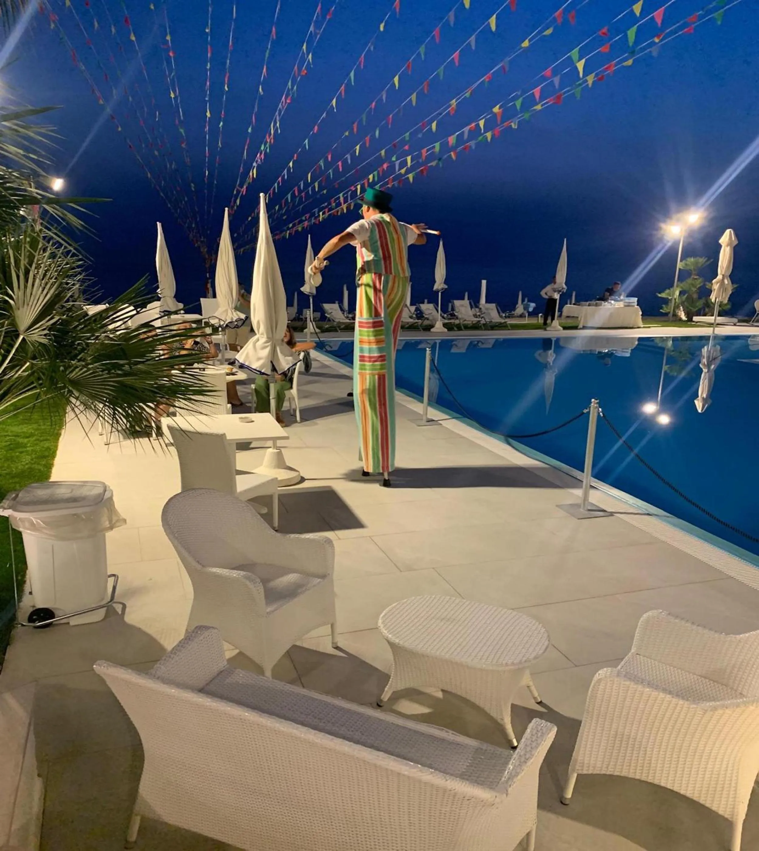 Evening entertainment in Hotel Poseidon