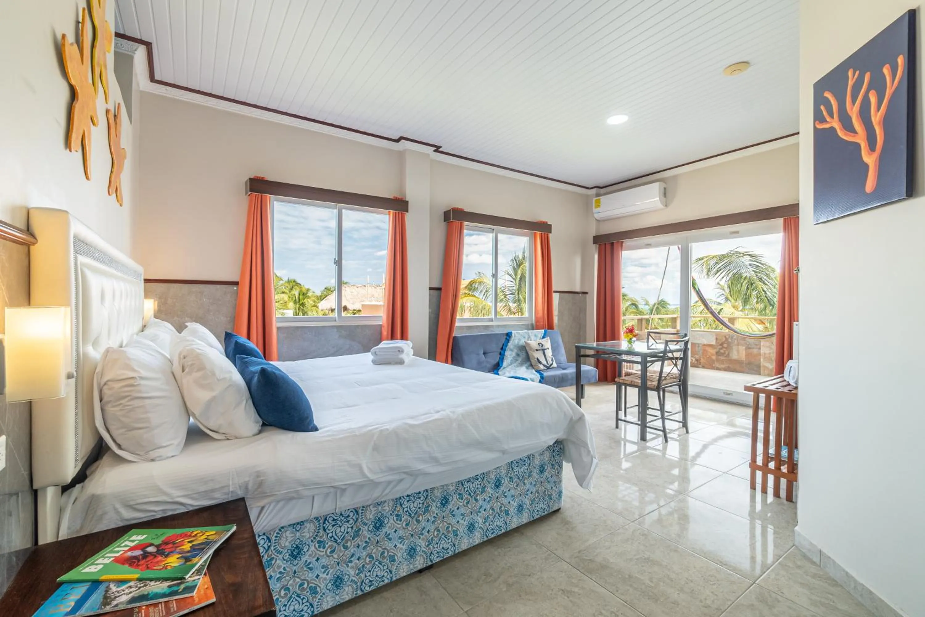 Bed in Island Magic Beach Resort