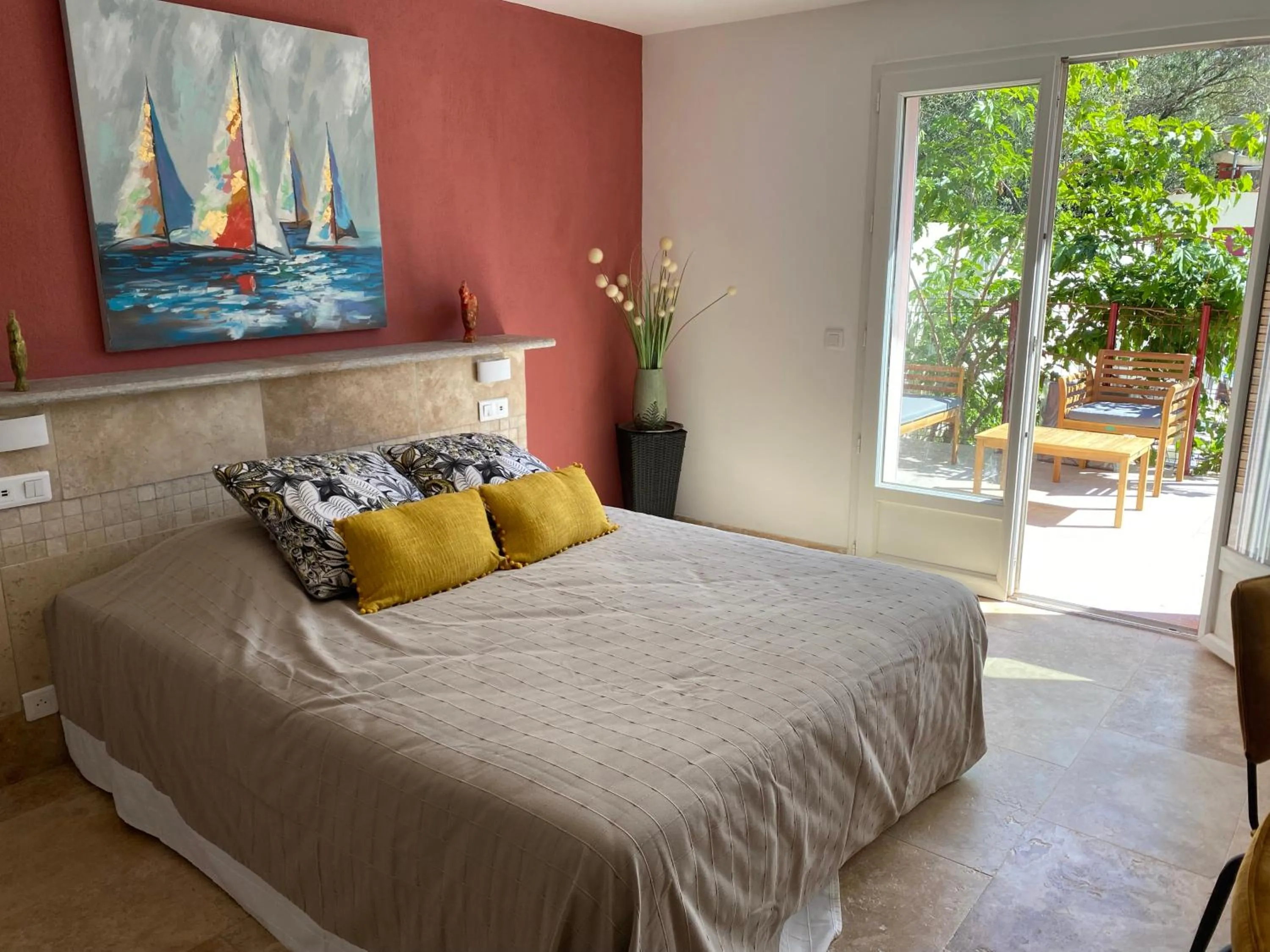 Bedroom, Bed in Casa di Floumy