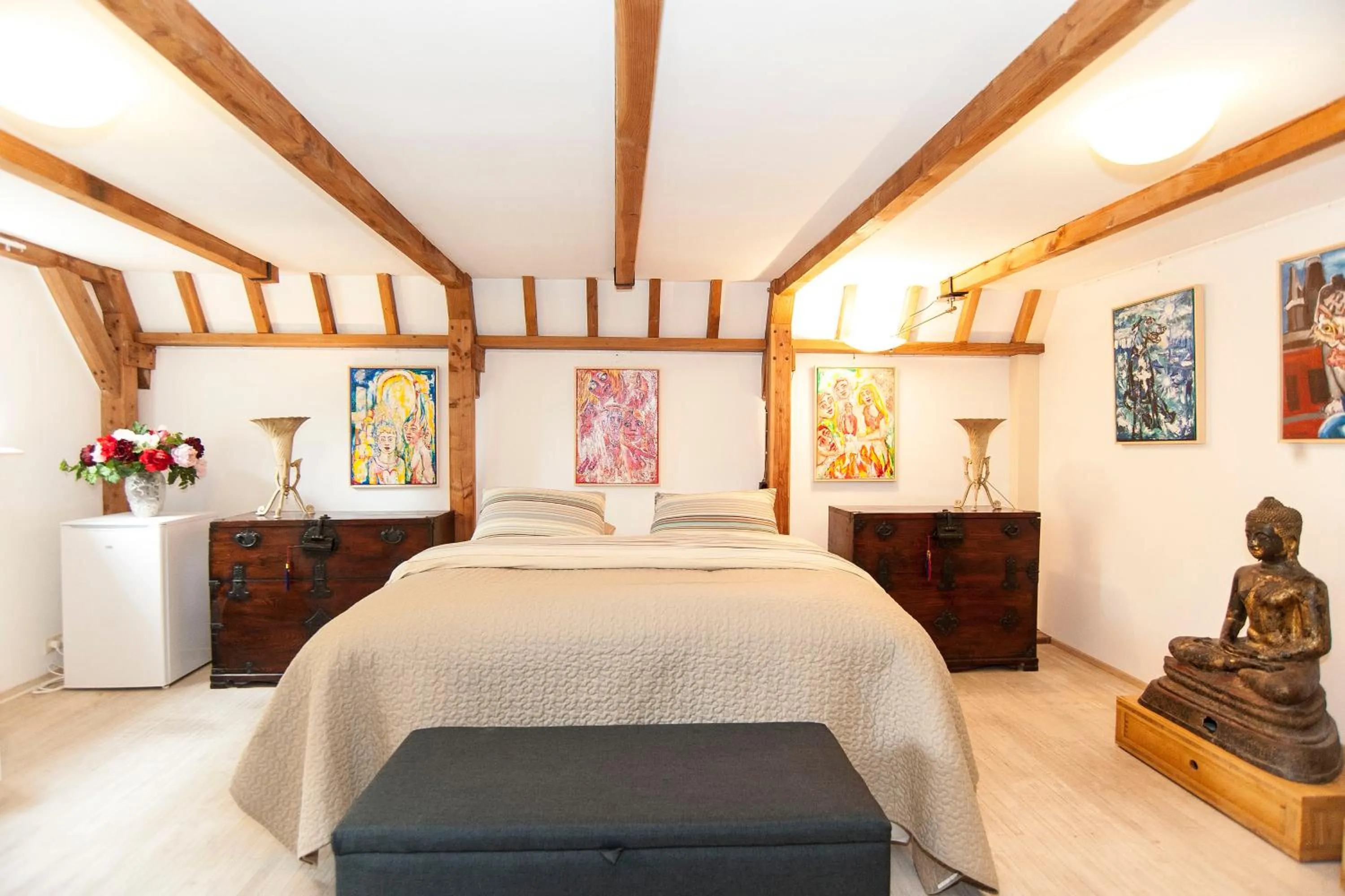 Bed in Bed & Breakfast of Art