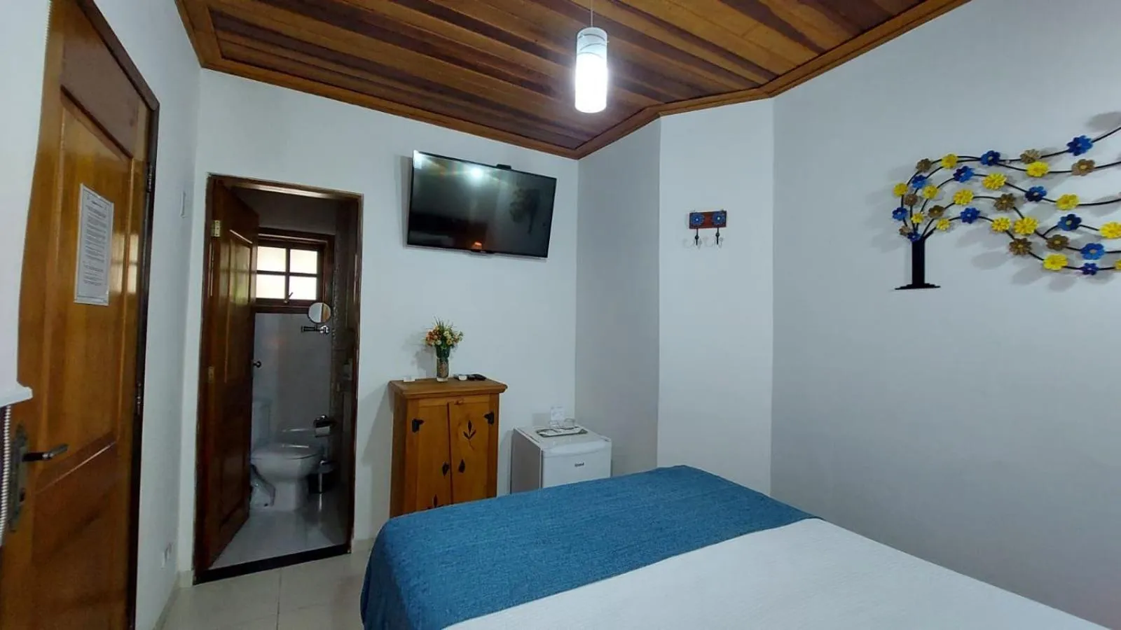 Bed in Pousada Canoa Caiçara Ilhabela