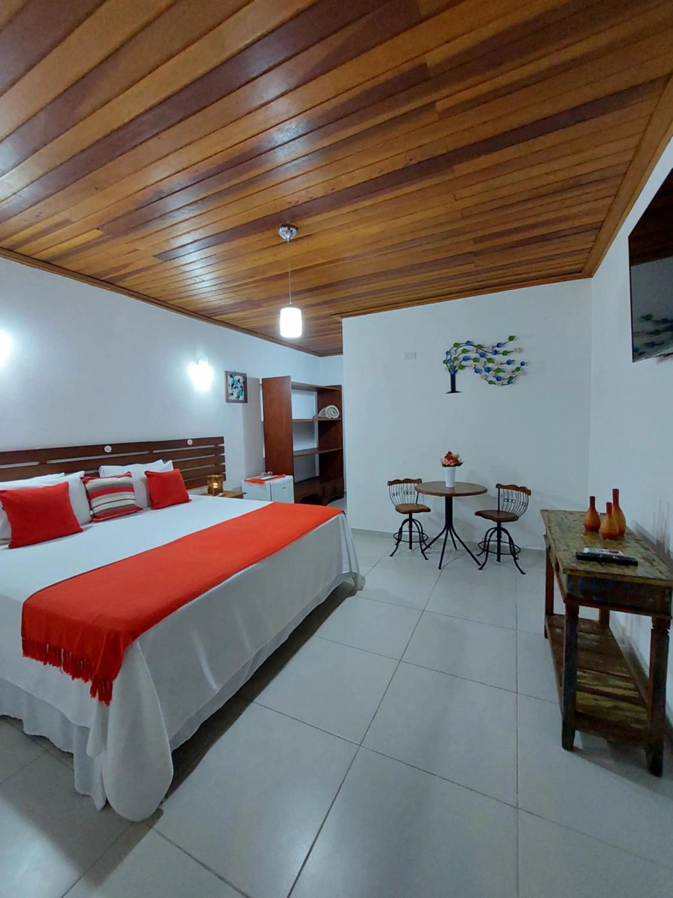 Bed in Pousada Canoa Caiçara Ilhabela