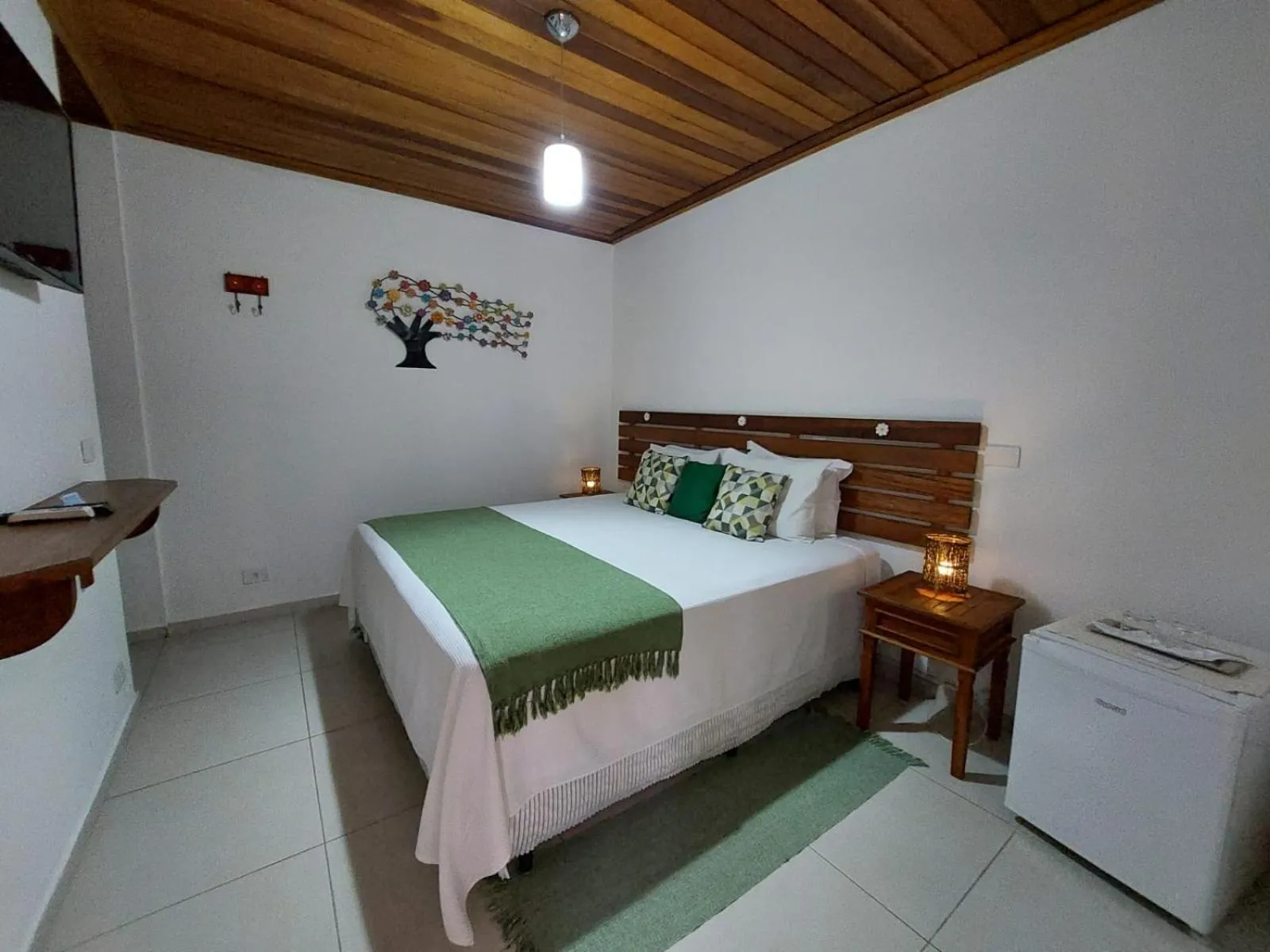 Bed in Pousada Canoa Caiçara Ilhabela